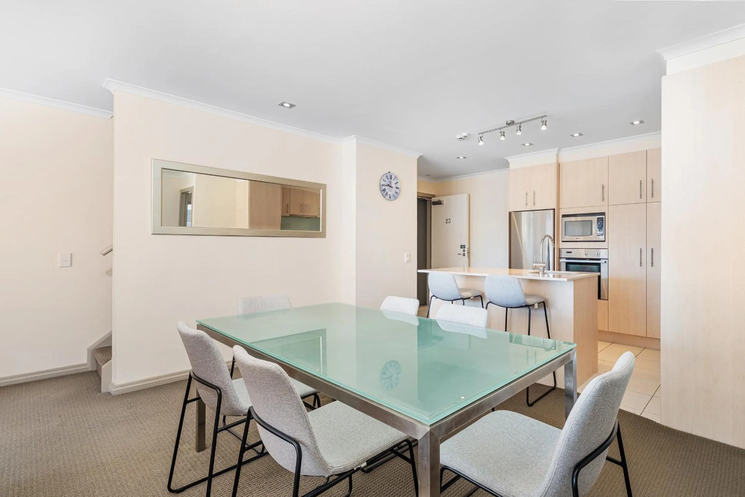 Dining area in Crow's Nest Apartments