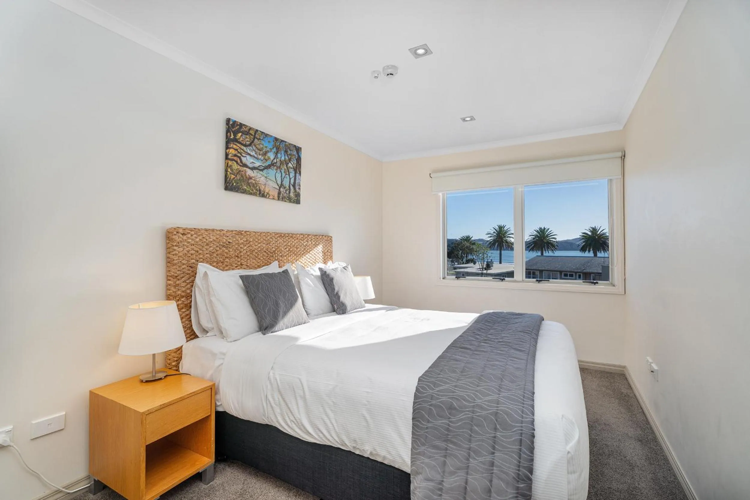 Bed in Crow's Nest Apartments