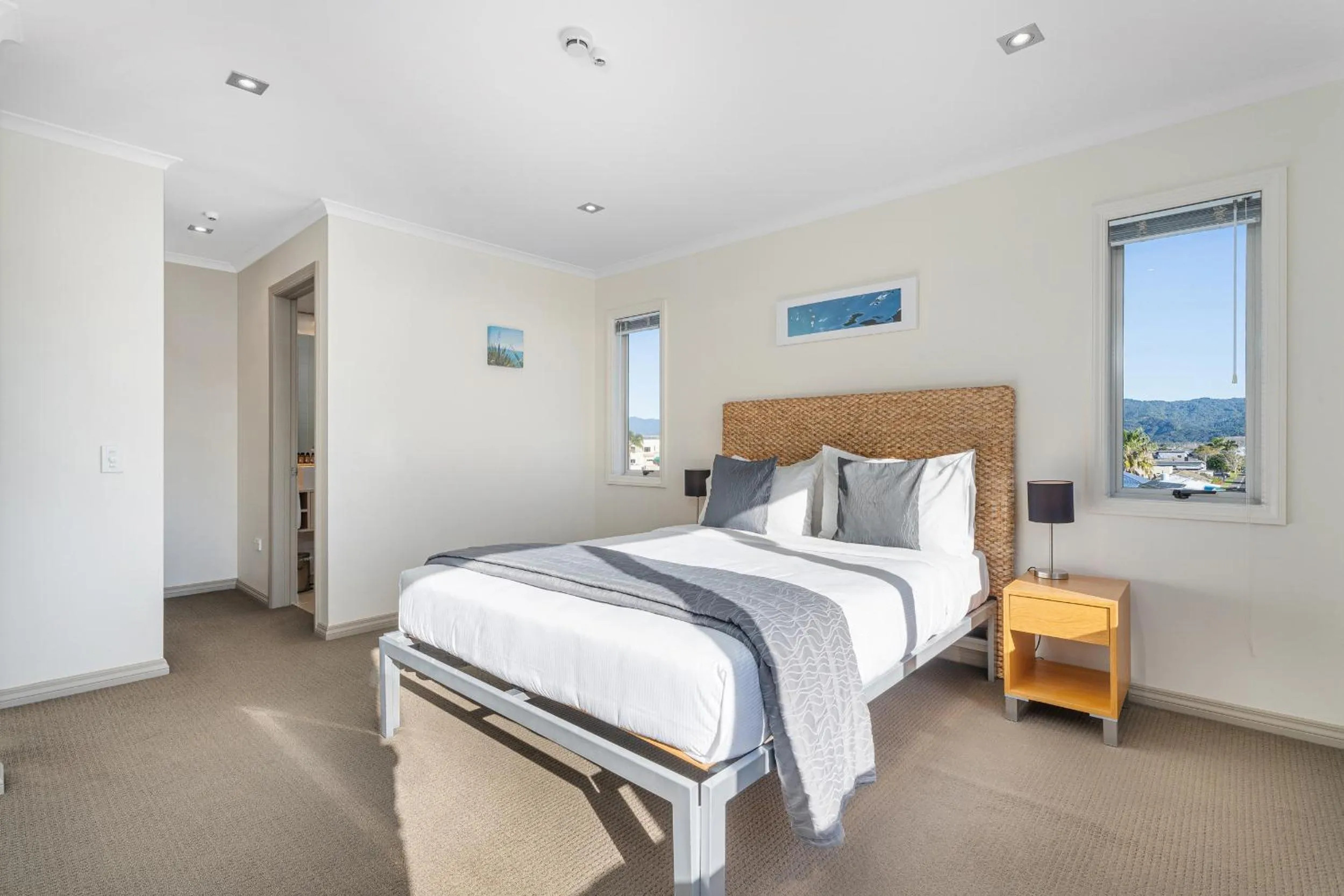 Bed in Crow's Nest Apartments