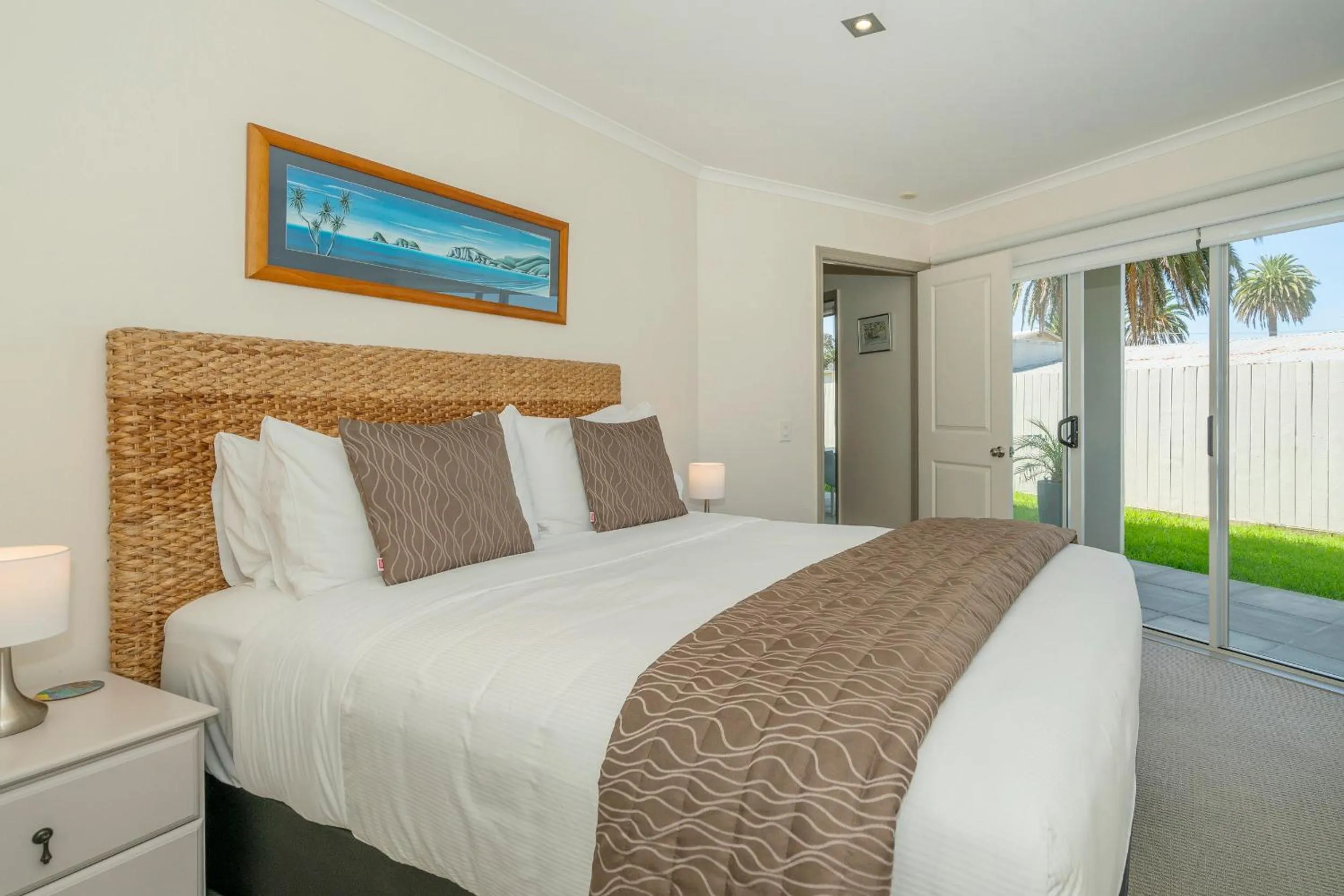 Bed in Crow's Nest Apartments