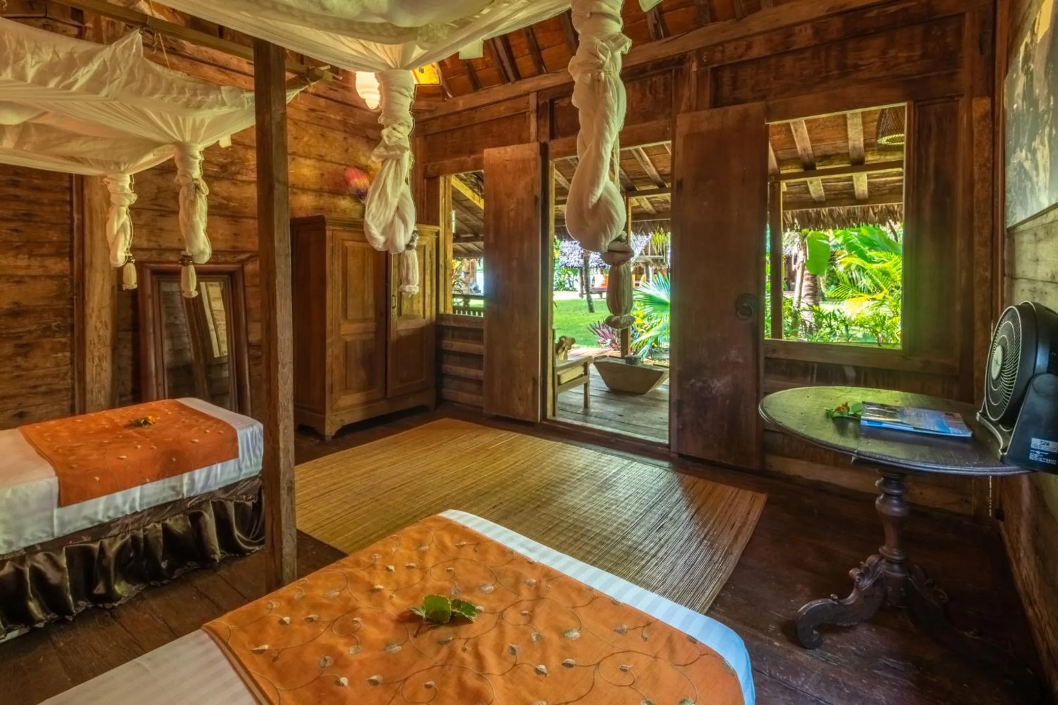 Bed in Ratua Private Island Resort