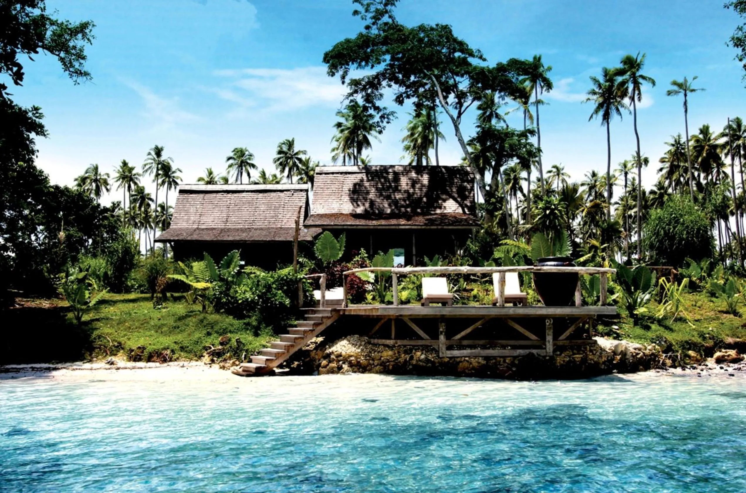 Property building in Ratua Private Island Resort