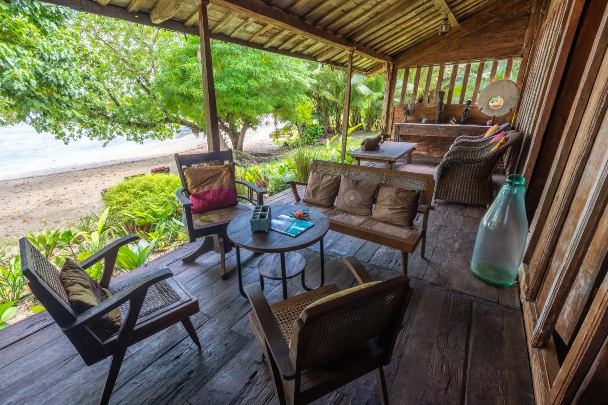 Patio in Ratua Private Island Resort