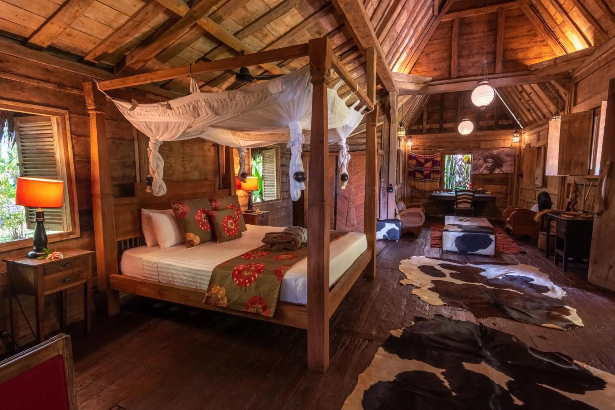 Bed in Ratua Private Island Resort