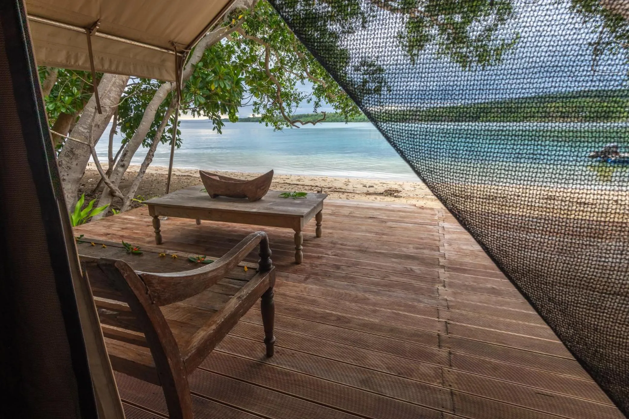 Patio in Ratua Private Island Resort