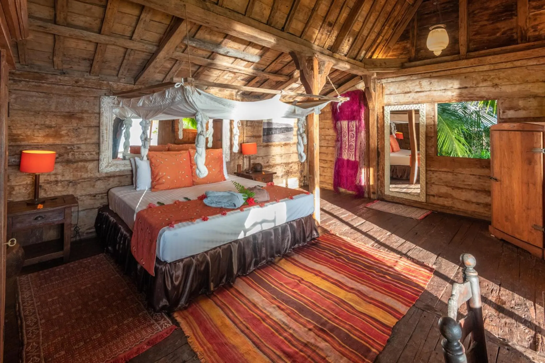 Bed in Ratua Private Island Resort