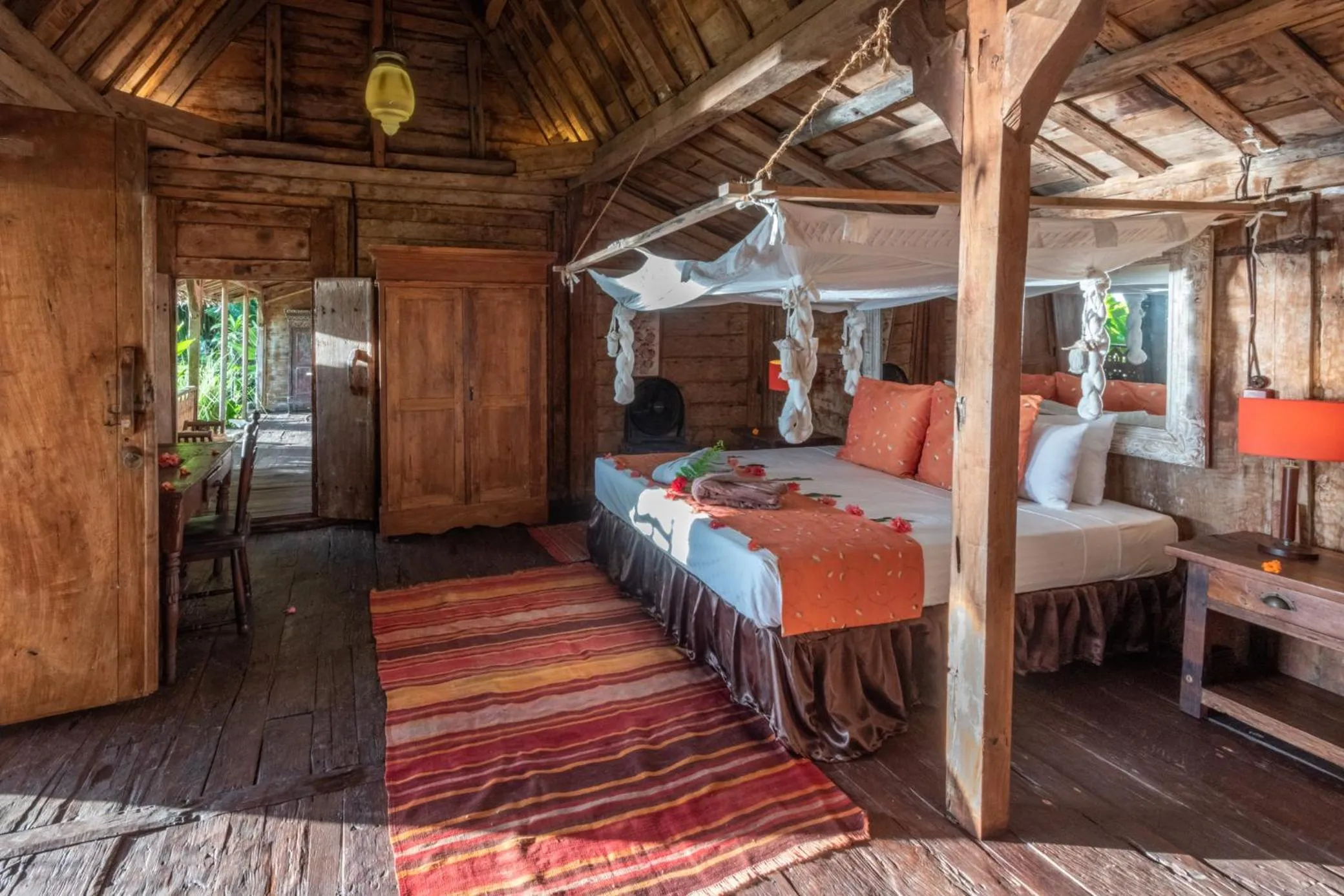 Bed in Ratua Private Island Resort