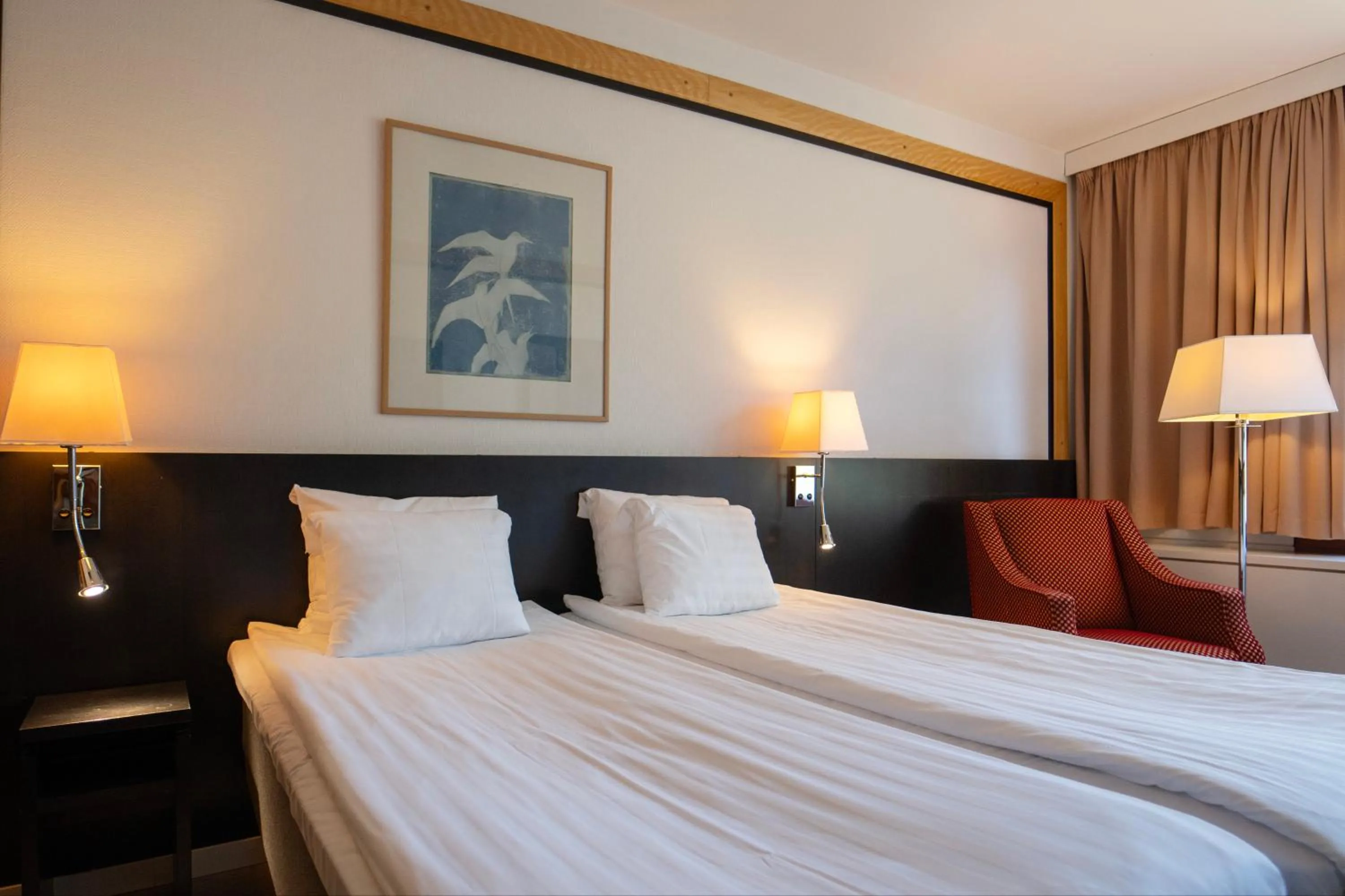 Bedroom, Bed in Hotel Korpilampi