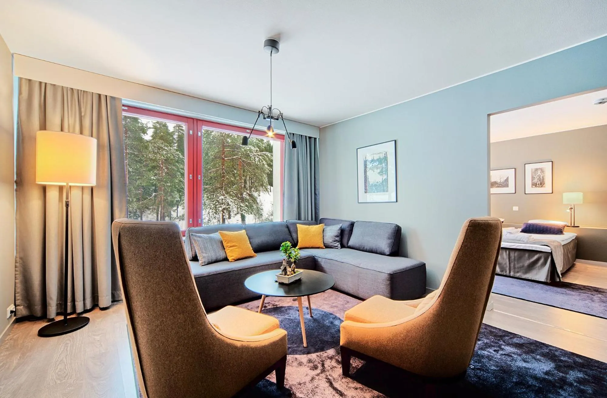 Living room in Hotel Korpilampi