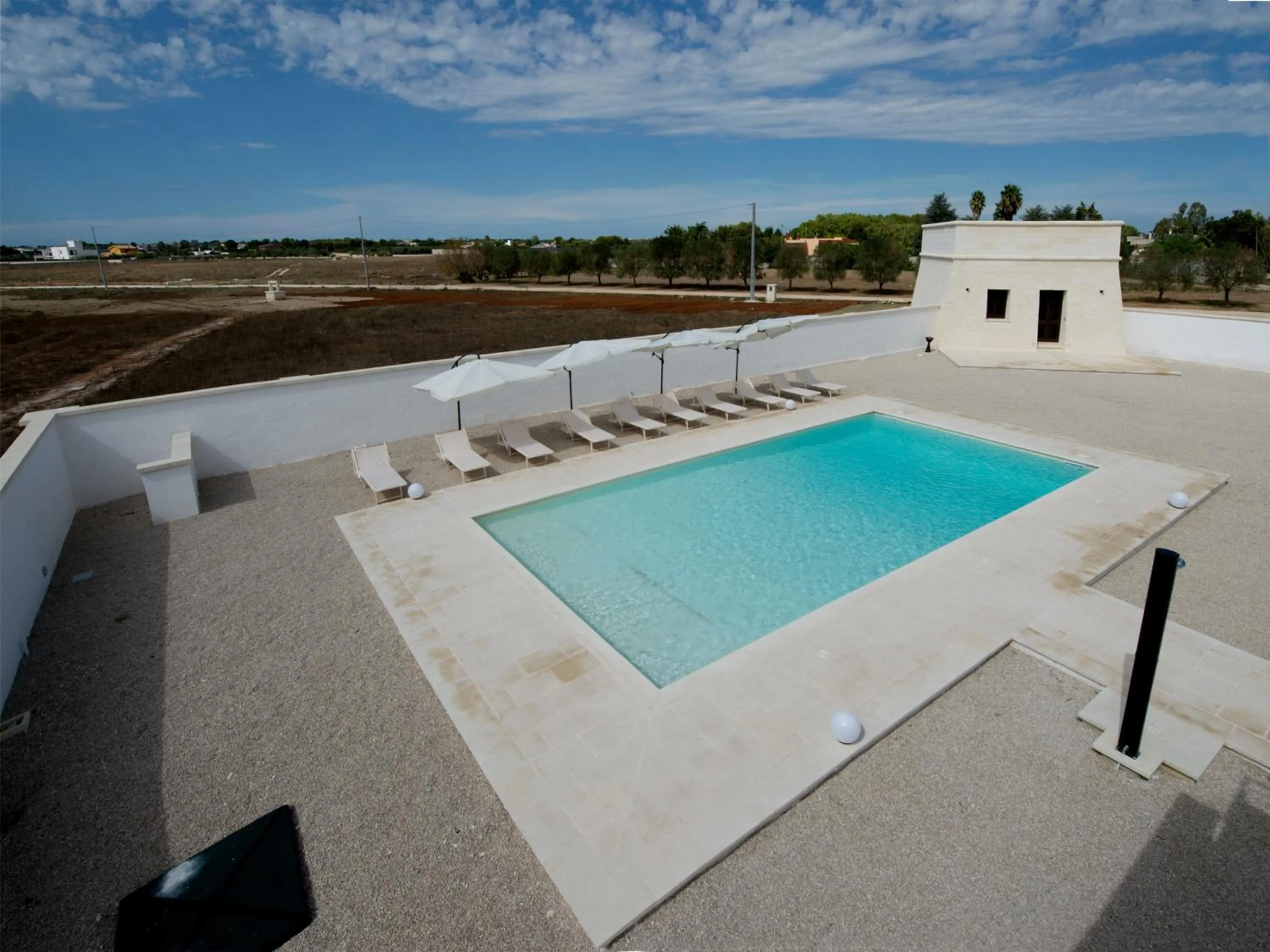 Pool view in Villa Lupia