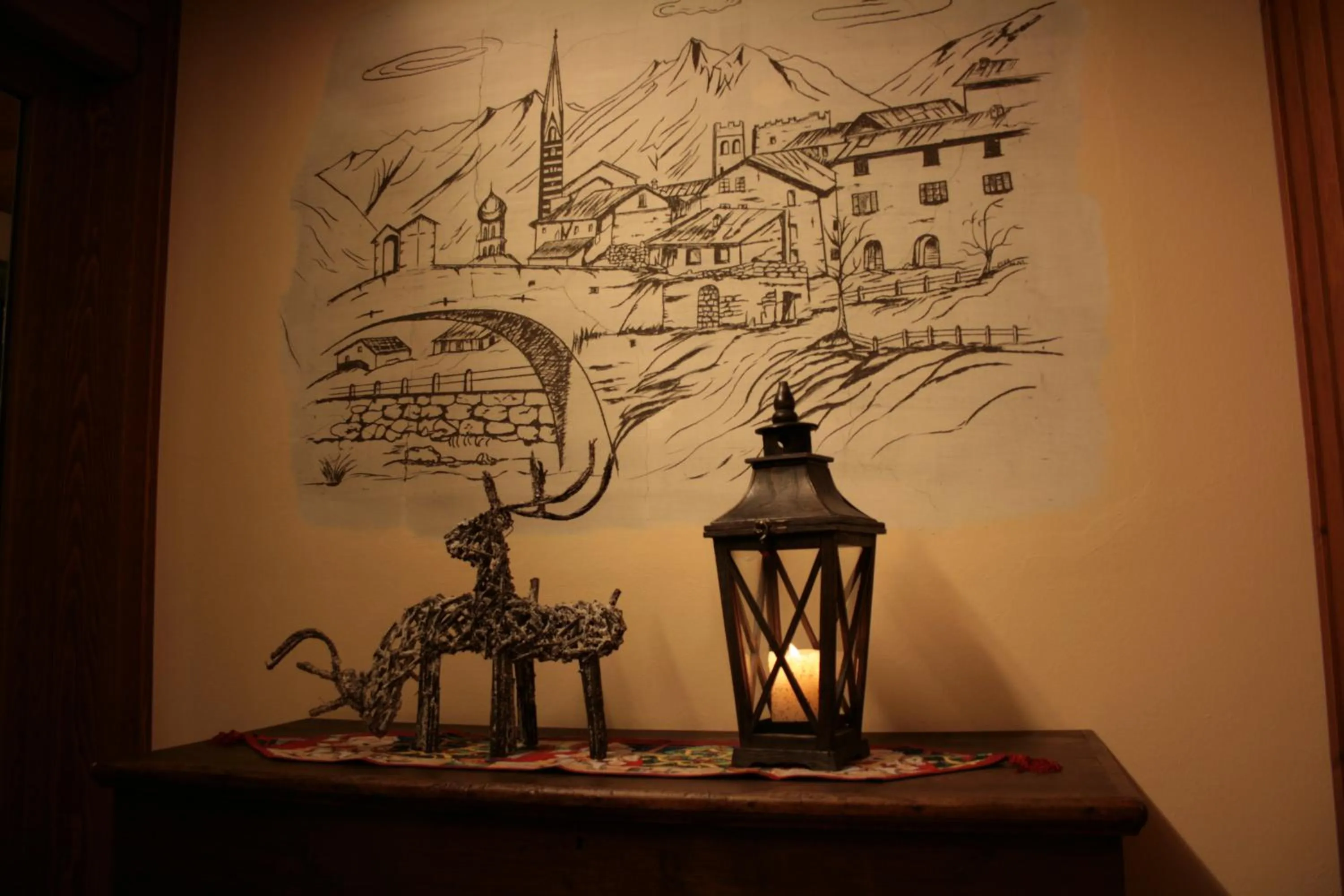 Decorative detail in Hotel Larice Bianco