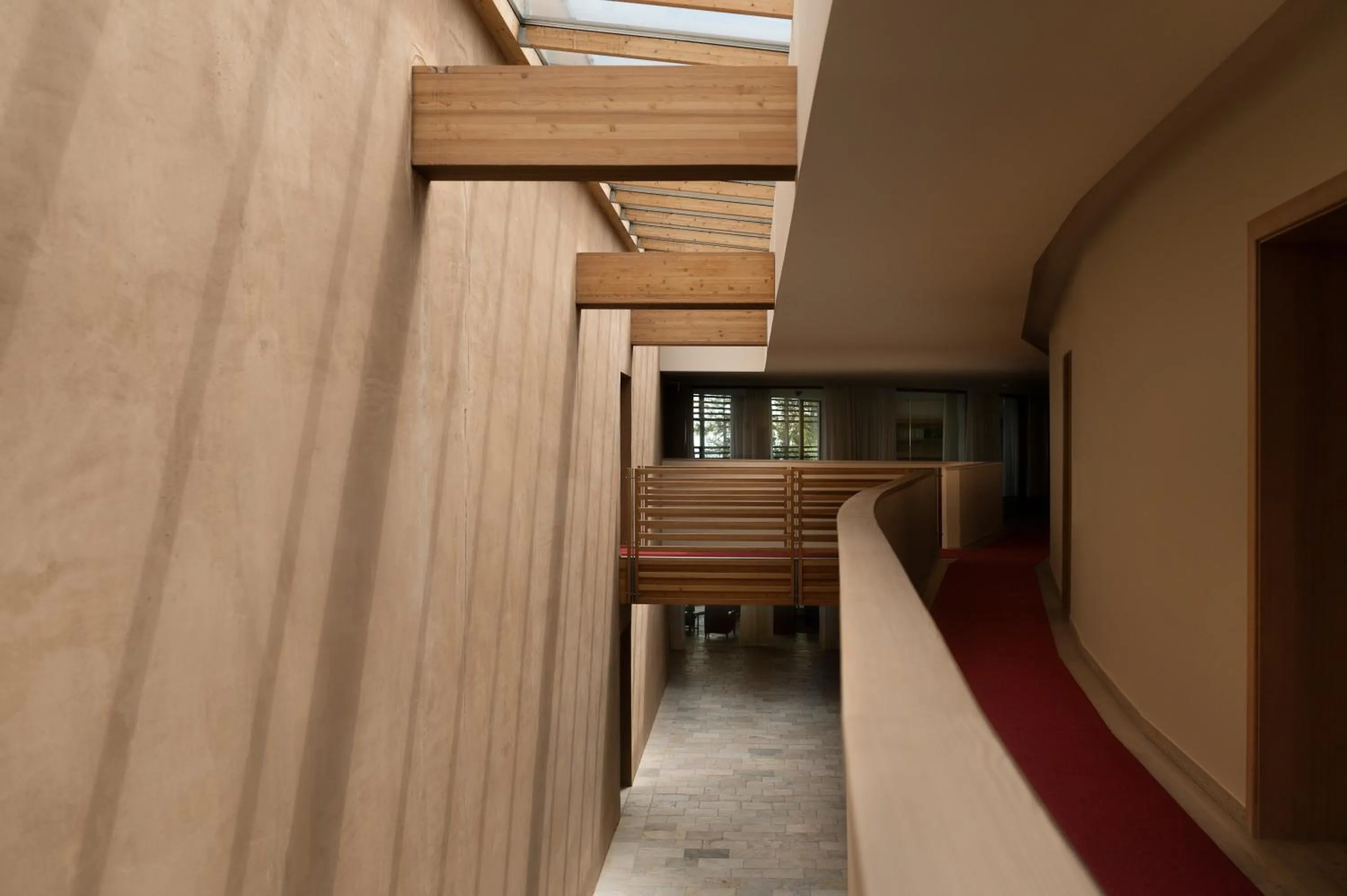 Inner courtyard view in Vigilius Mountain Resort