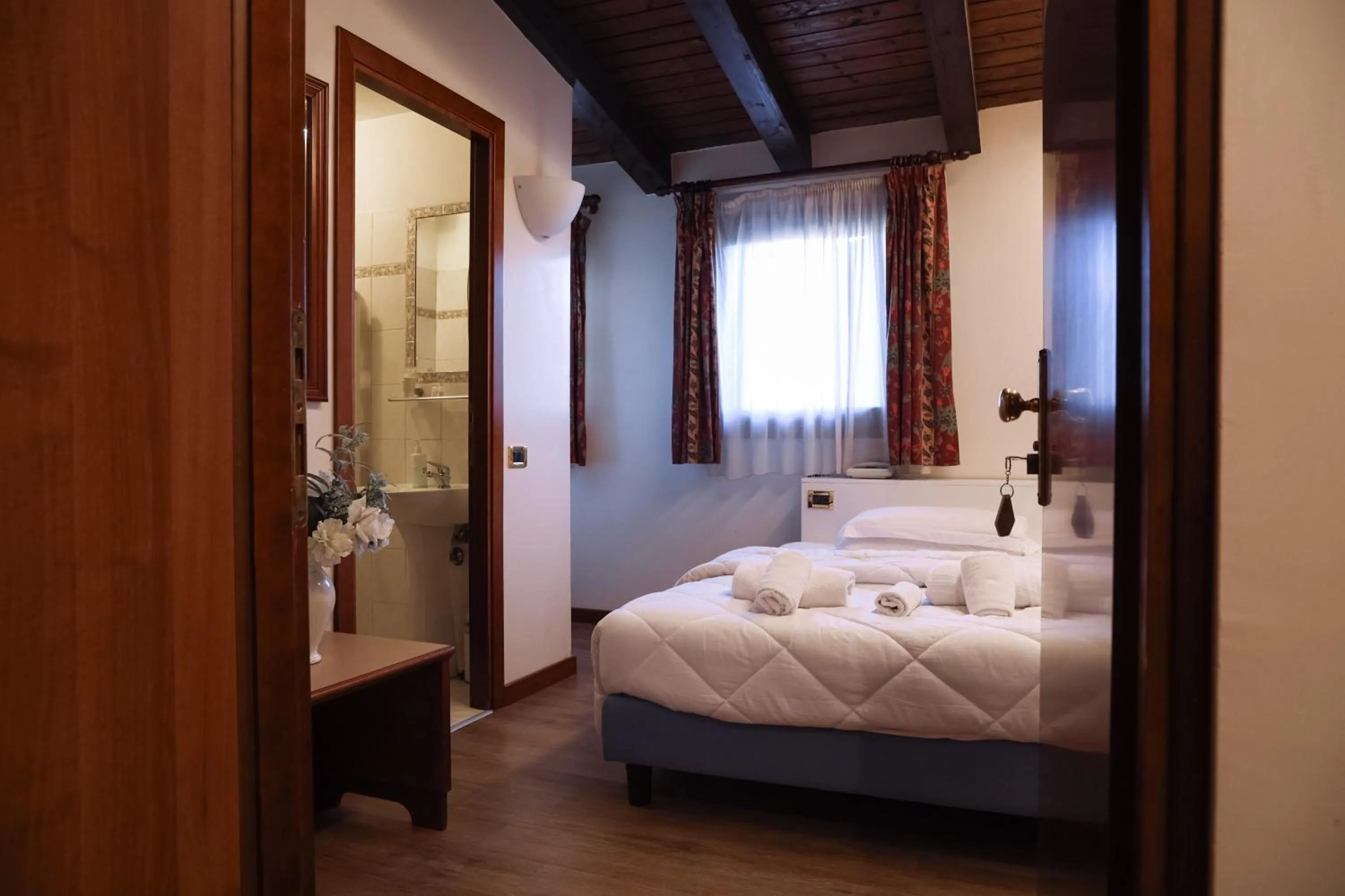 Bed in Hotel Villa Sara