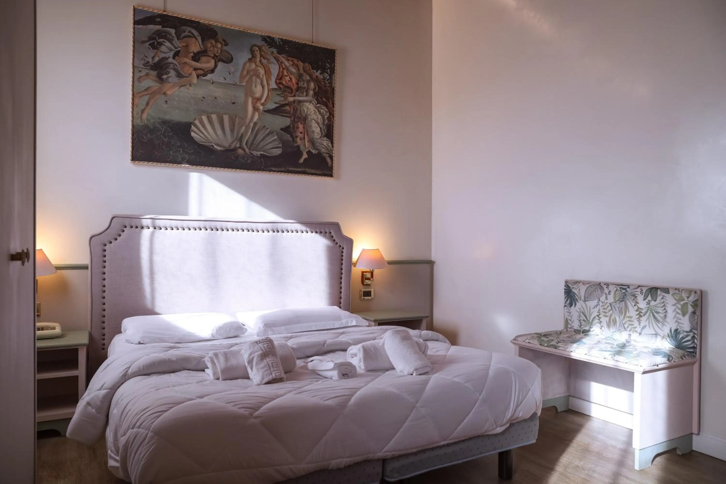 Bed in Hotel Villa Sara