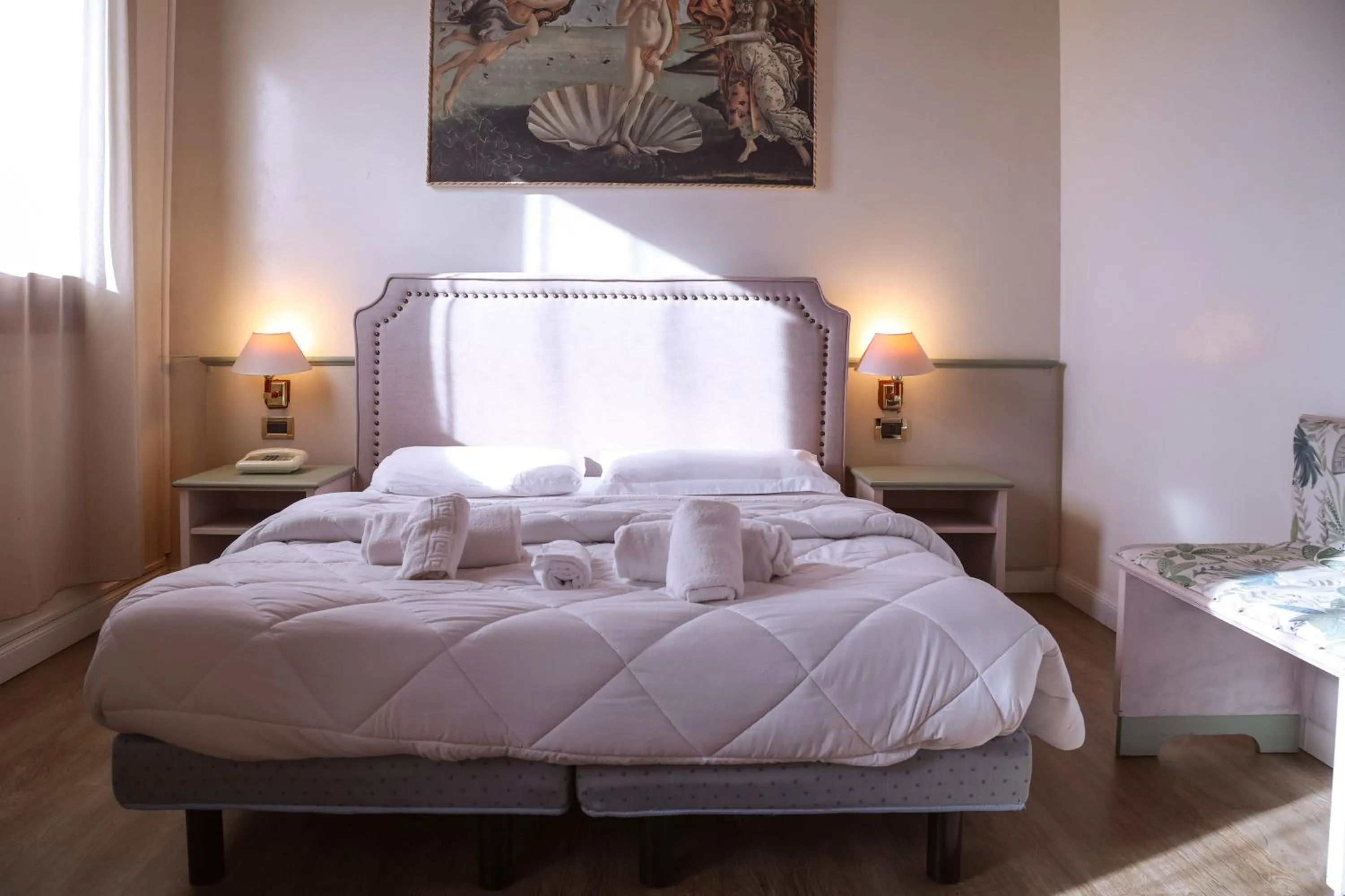 Bed in Hotel Villa Sara