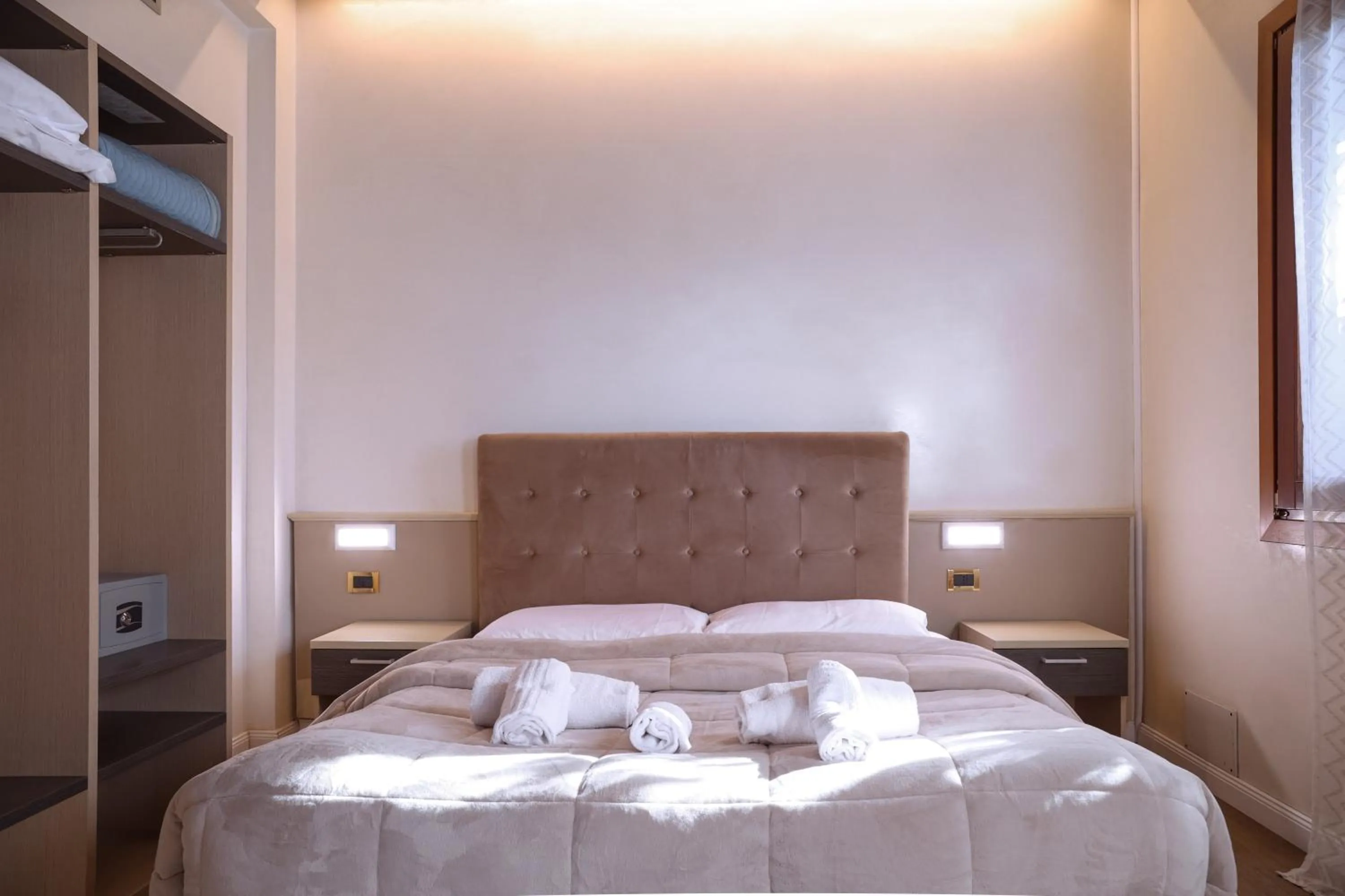 Bed in Hotel Villa Sara