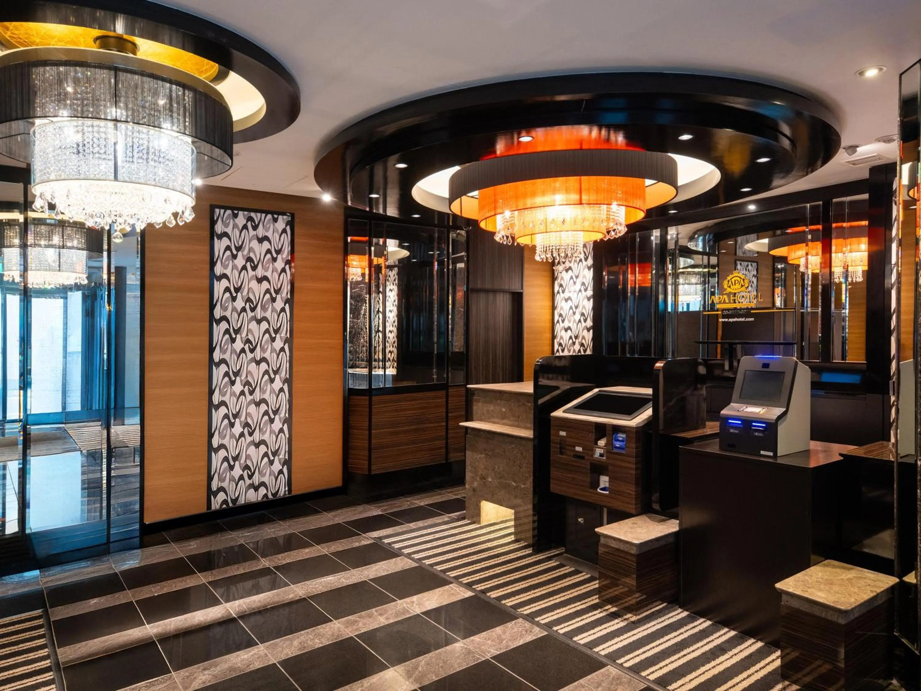 Lobby or reception in APA Hotel Hatchobori Shintomicho