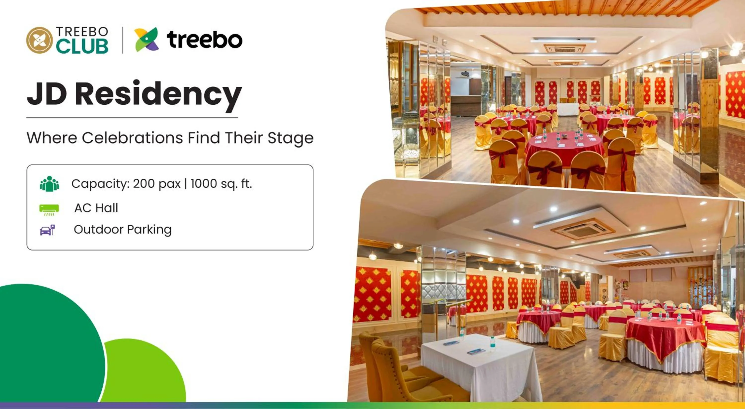 Banquet/Function facilities in Treebo JD Residency Mohali