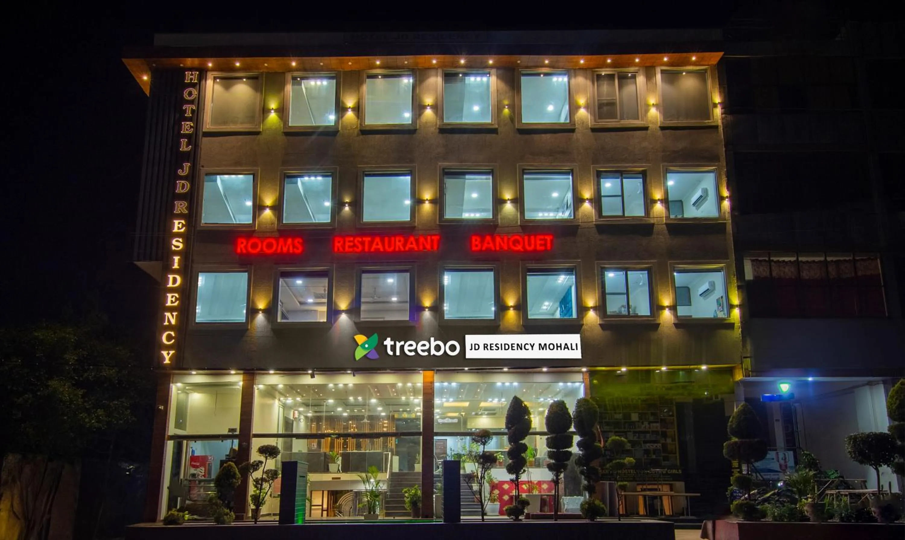 Property building in Treebo JD Residency Mohali