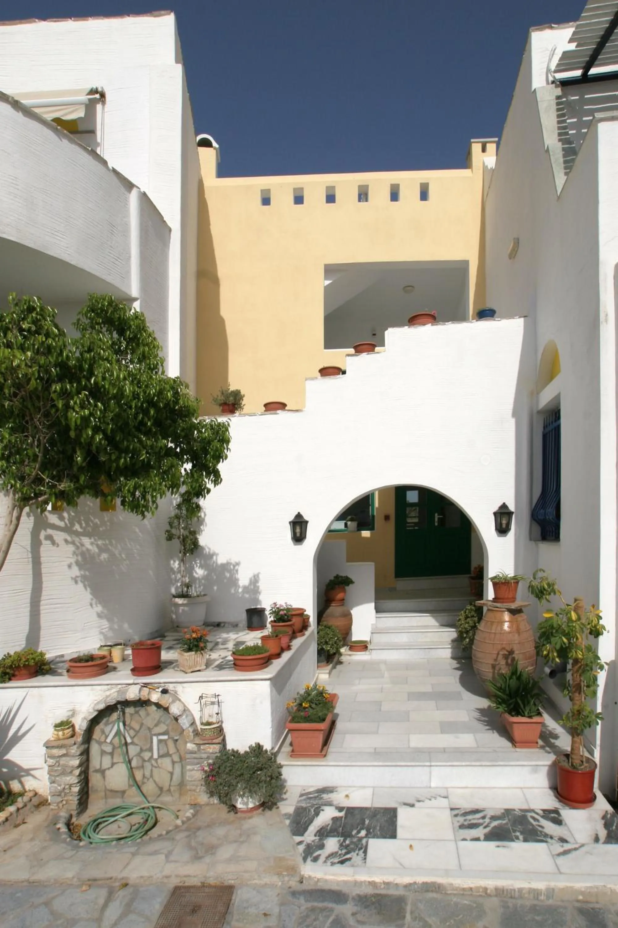 Facade/entrance in Aspasia Luxury Apartments