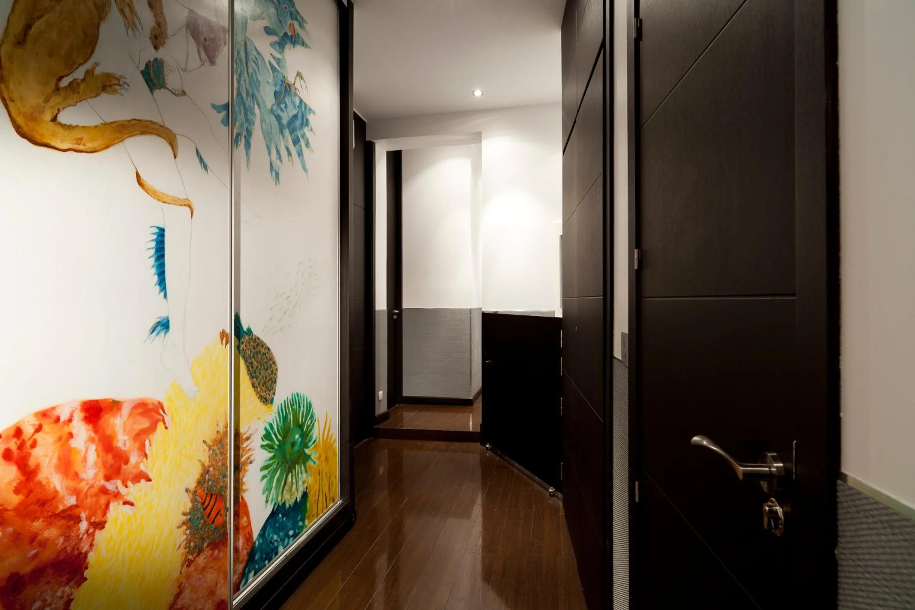 Decorative detail in THC Latina Hostel