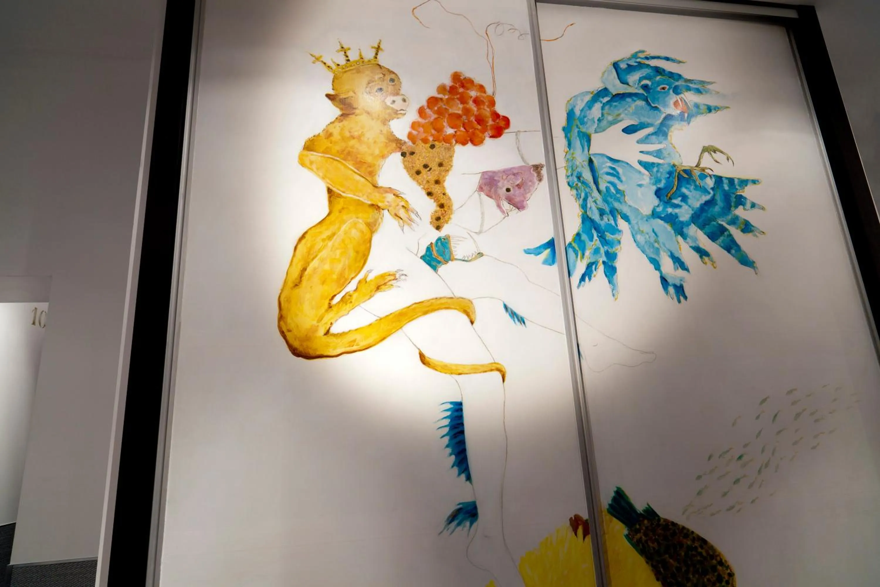 Decorative detail in THC Latina Hostel