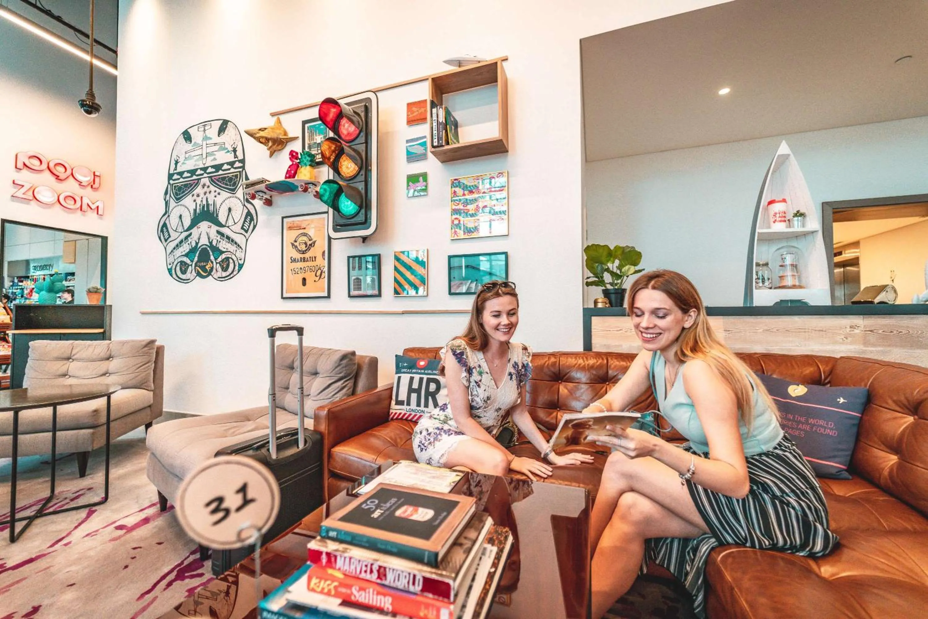 Lobby or reception in Rove Dubai Marina