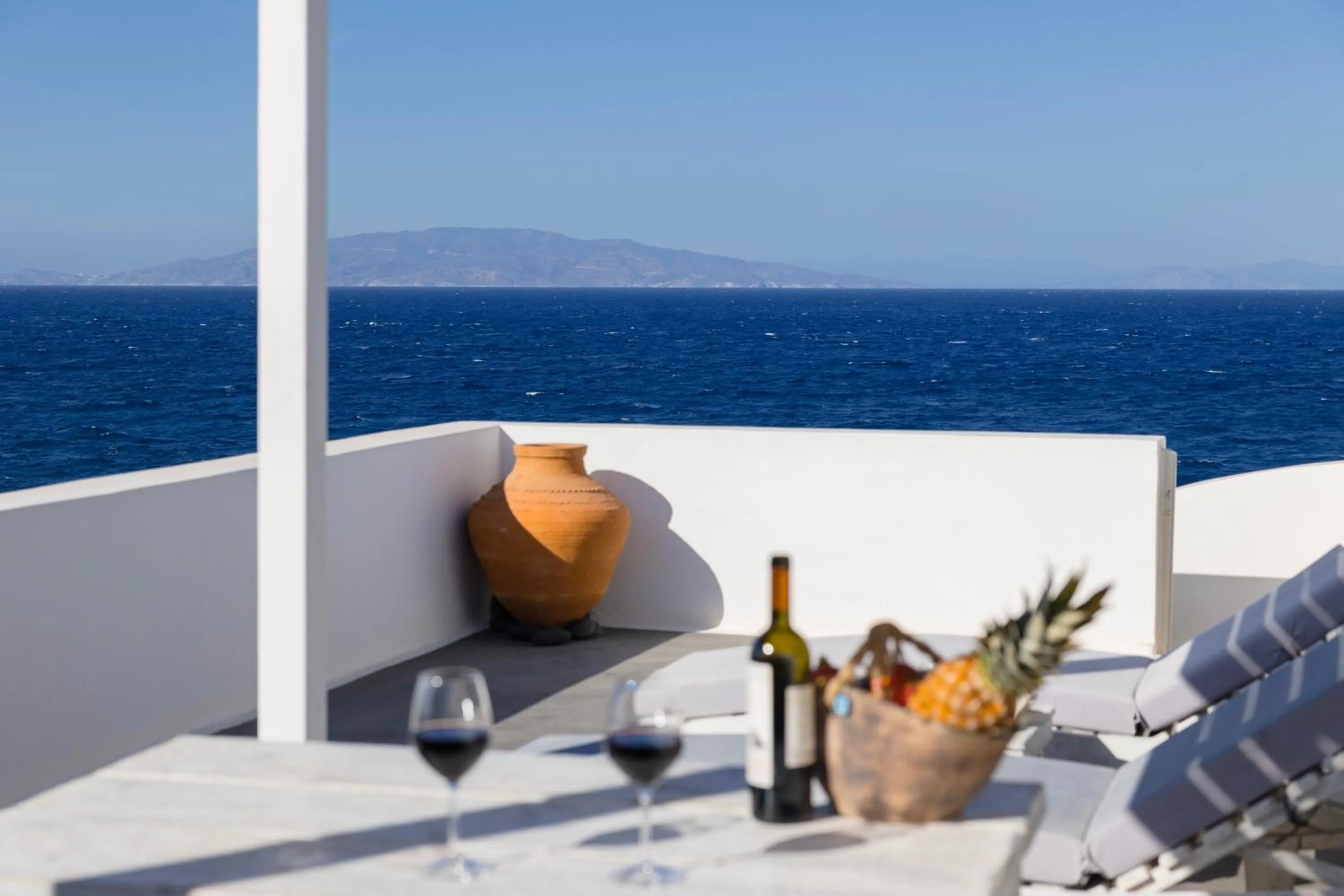 Sea view in Vrachia Studios & Apartments