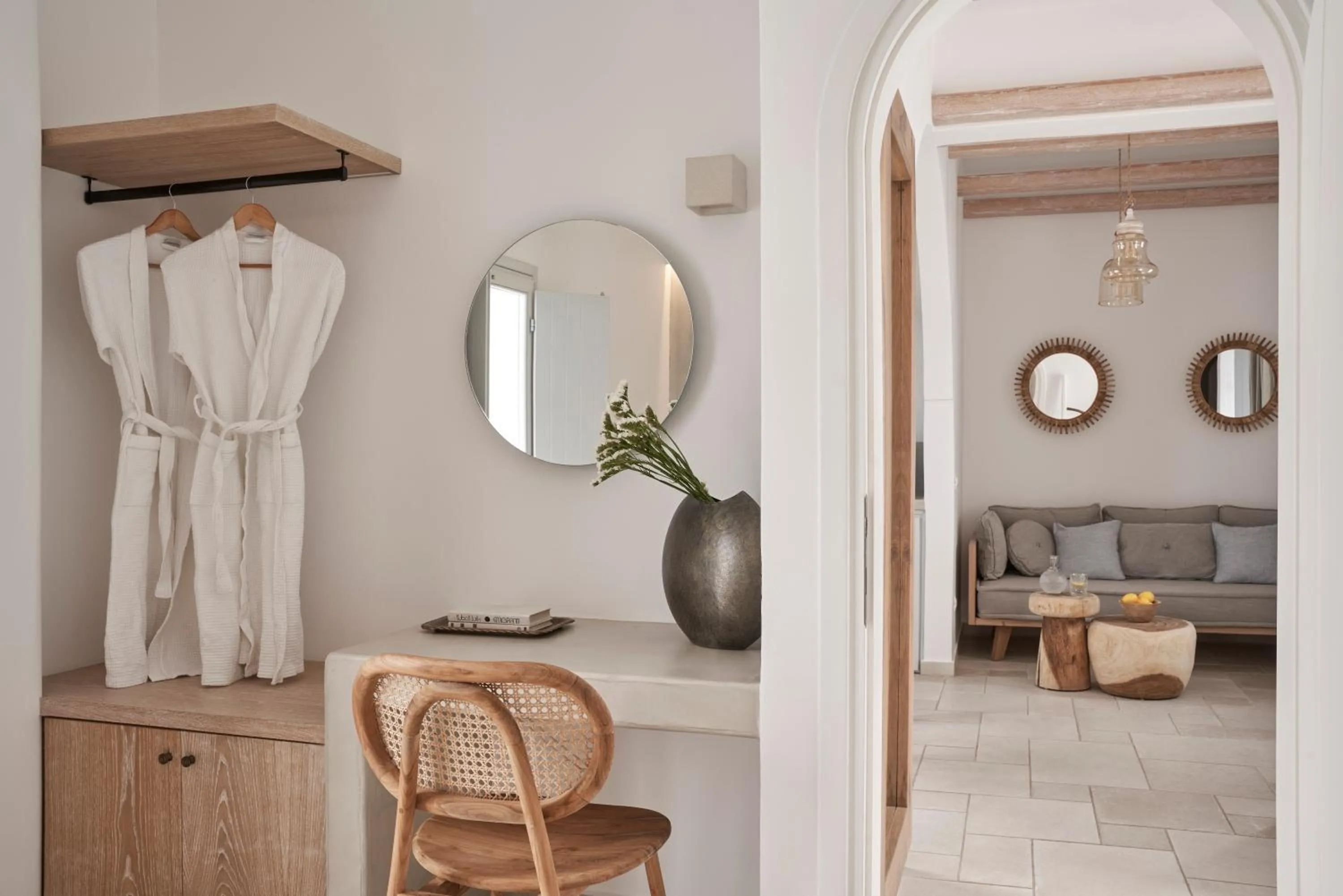 Bedroom in Makris Beach Hotel