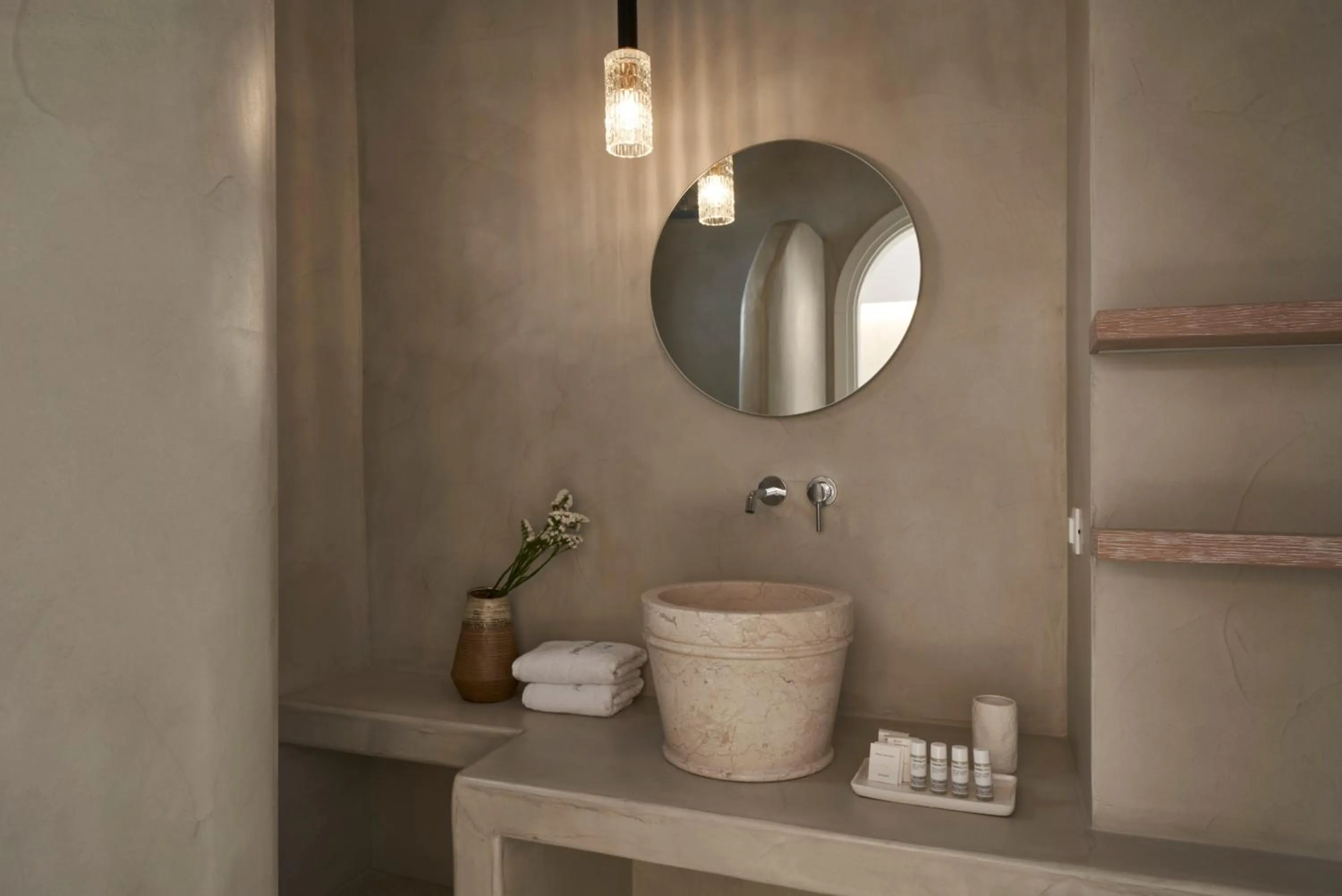 Bathroom in Makris Beach Hotel