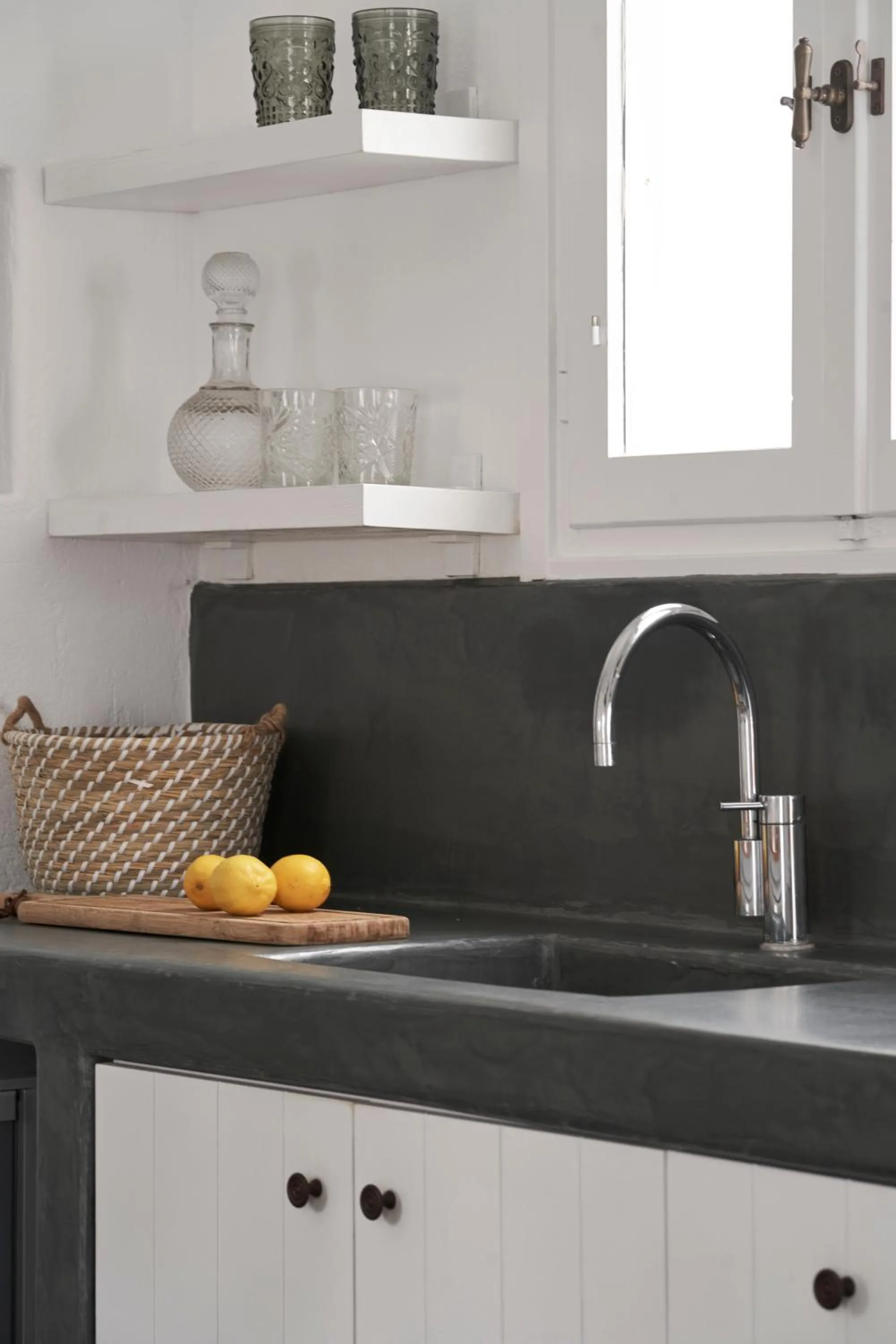 Kitchen or kitchenette in Makris Beach Hotel