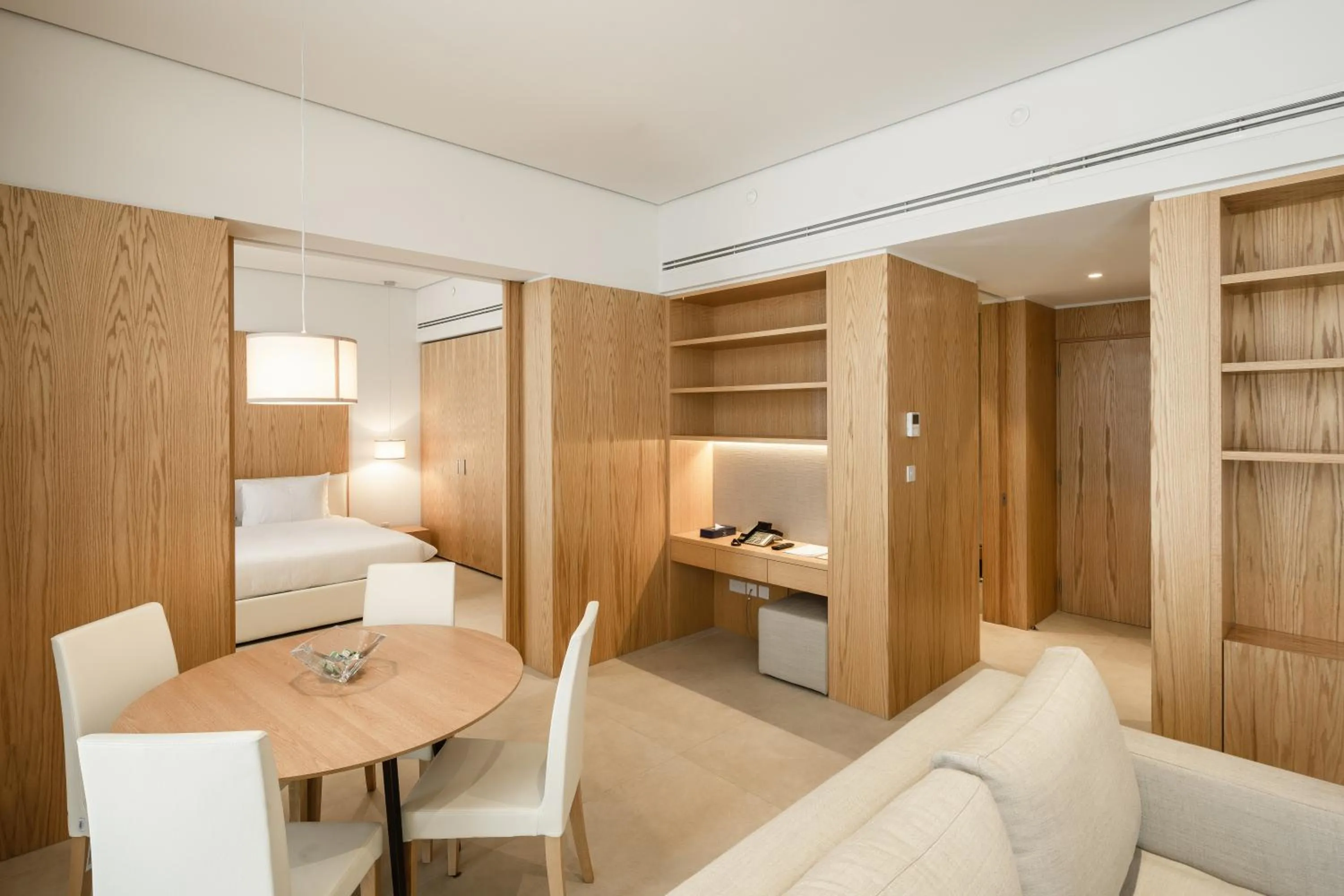 Living room, Bed in Delta Hotel Apartments