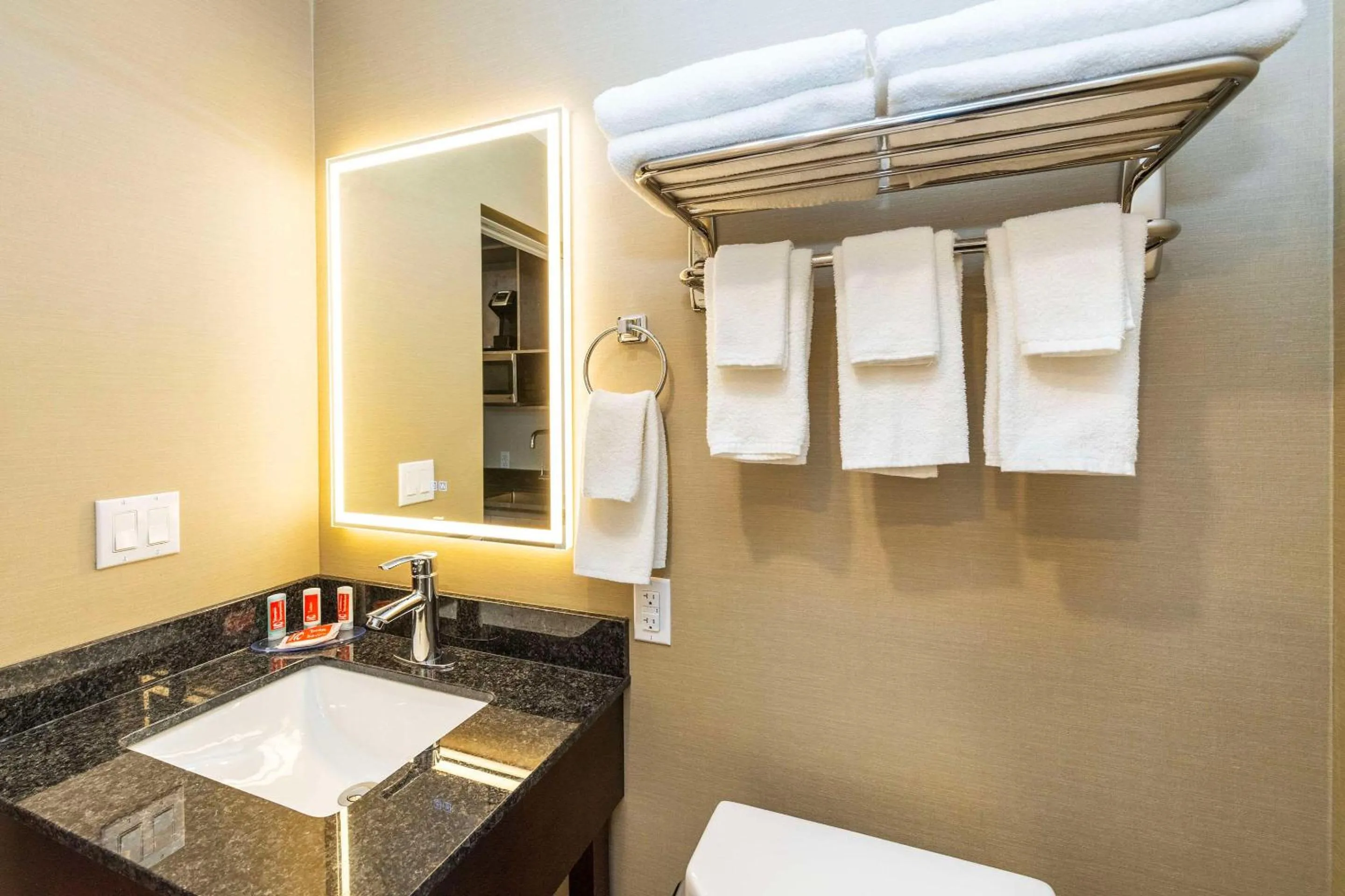 Bedroom in Econo Lodge Inn & Suites