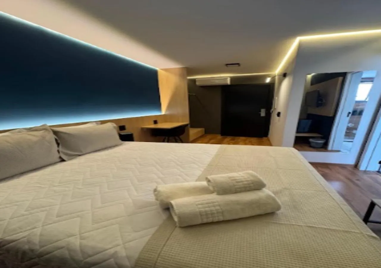 Bed in Minas Garden Hotel