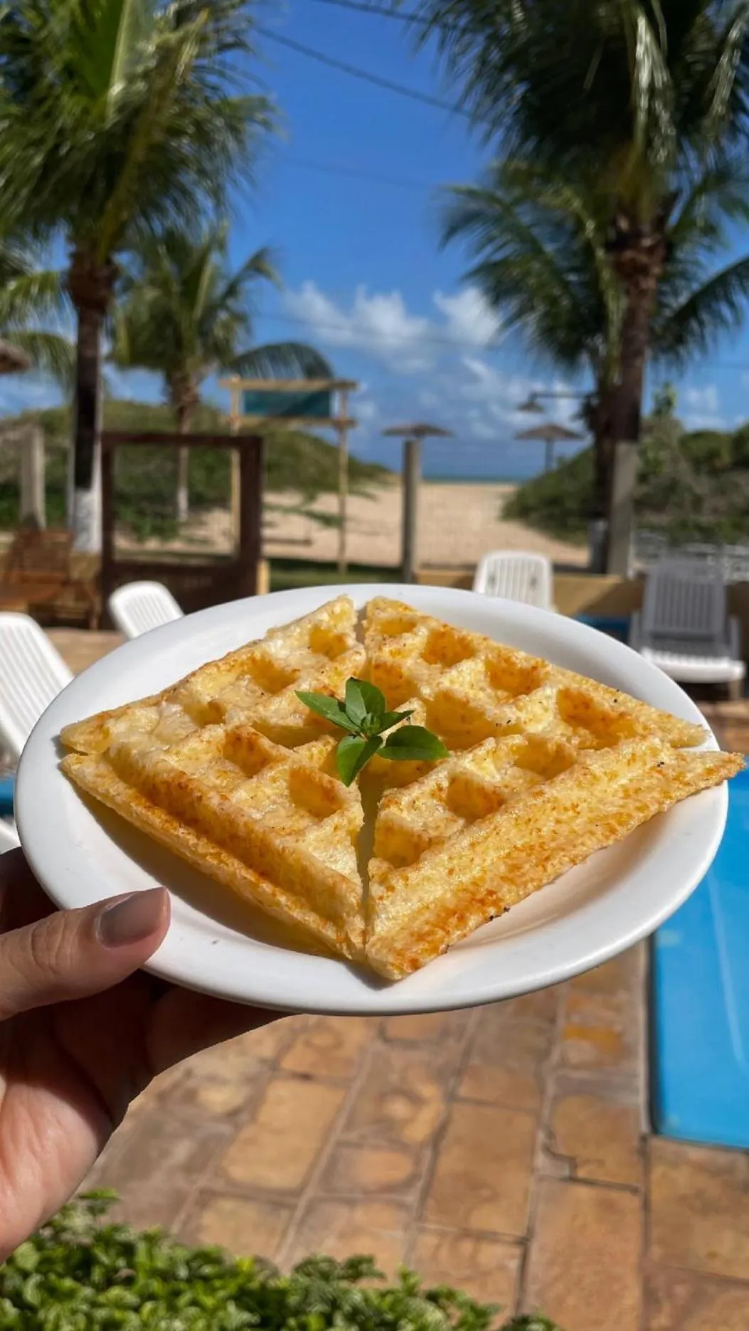 Pool view in Pousada Só Alegria