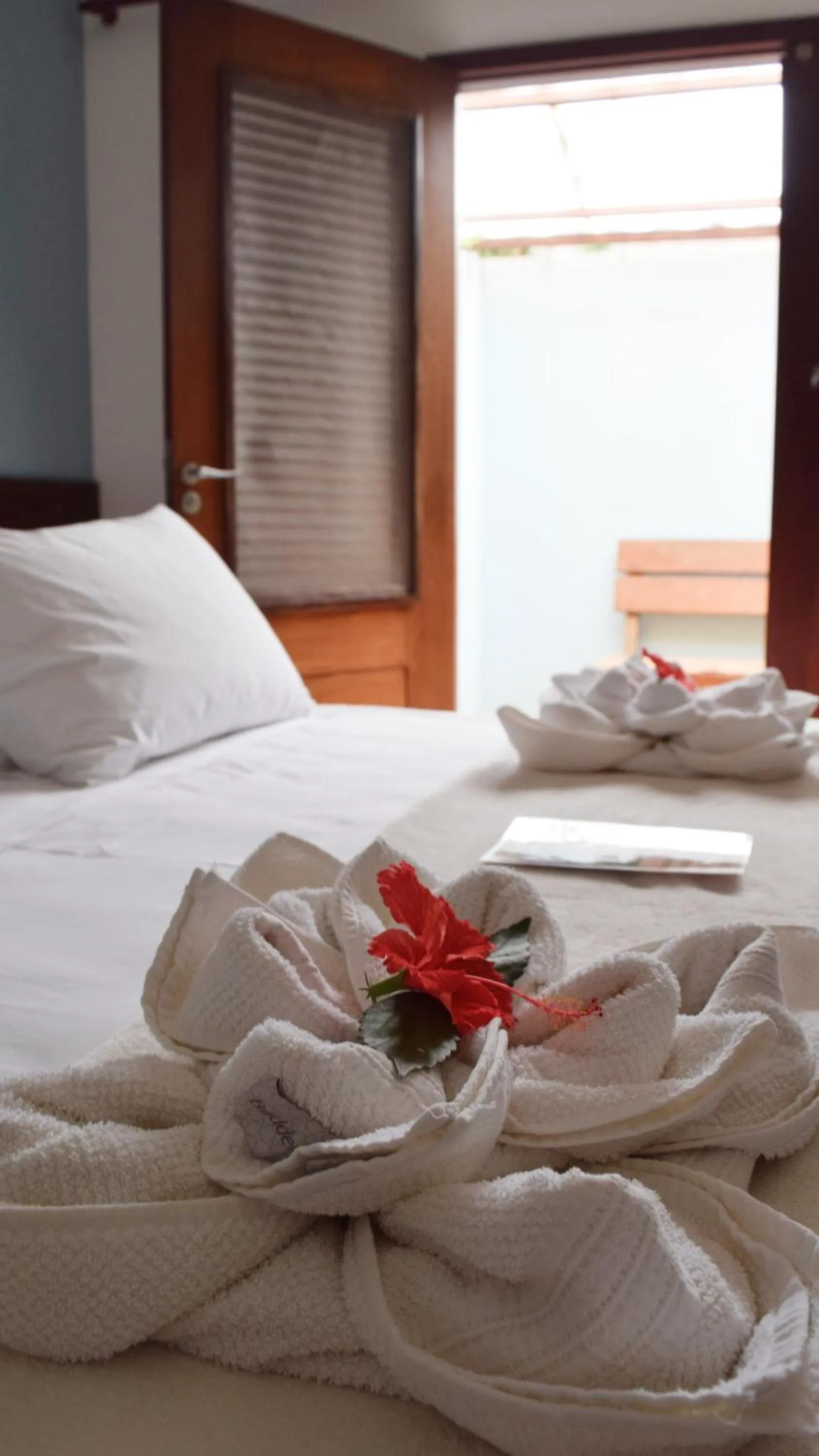 Bed in Pousada Só Alegria