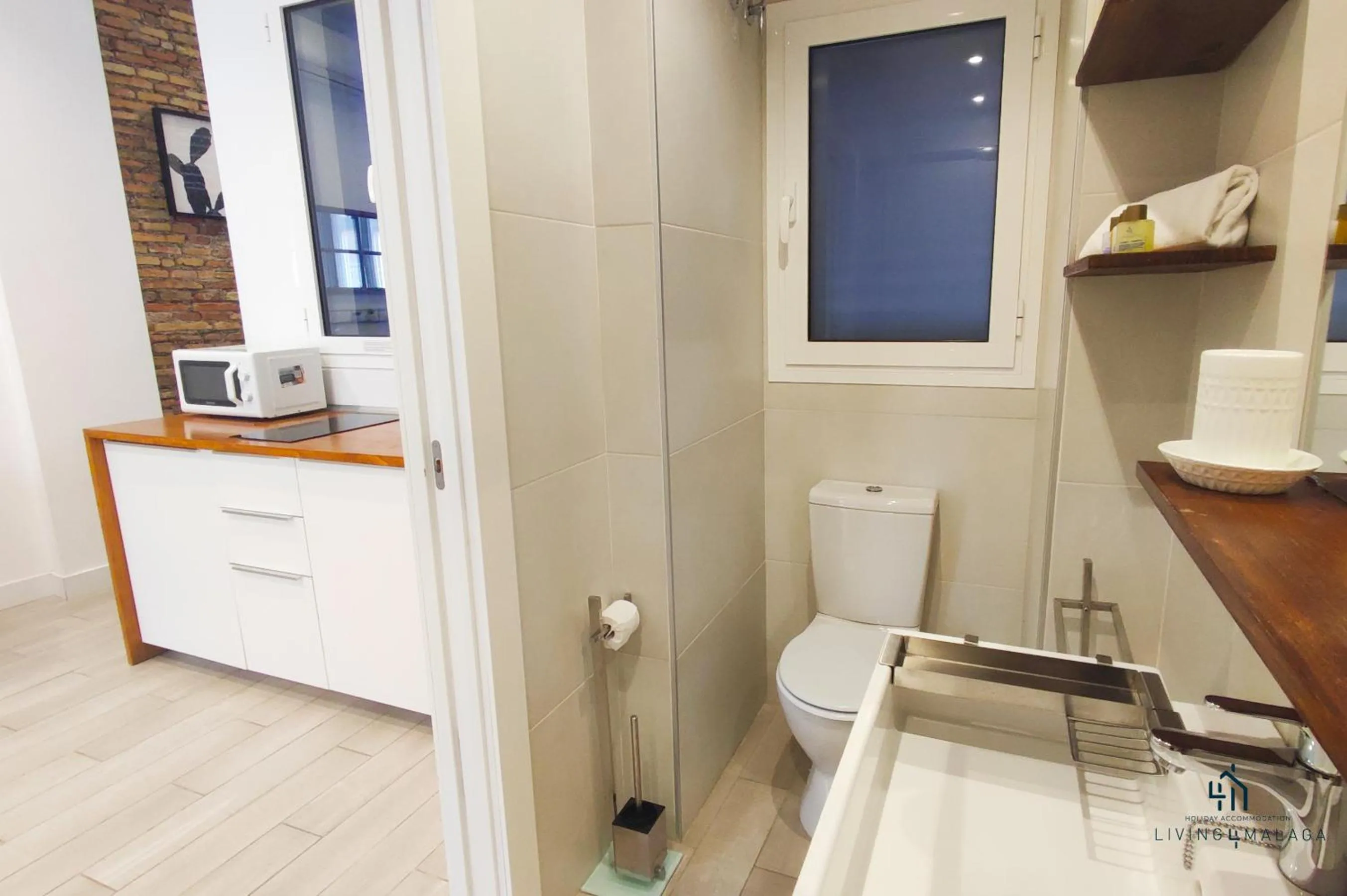 Bathroom in Living4Malaga Skyline Apartments