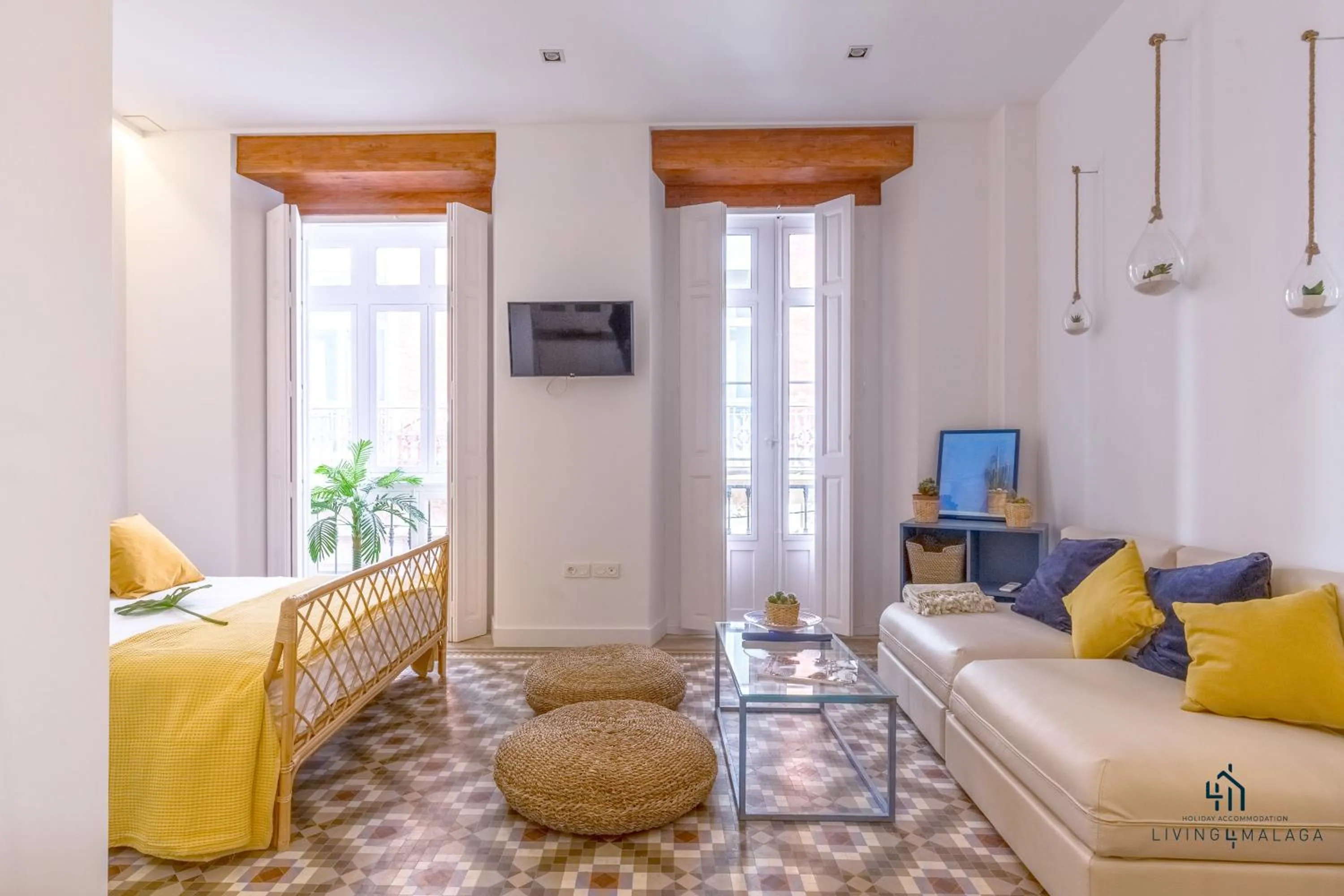 Living room in Living4Malaga Skyline Apartments