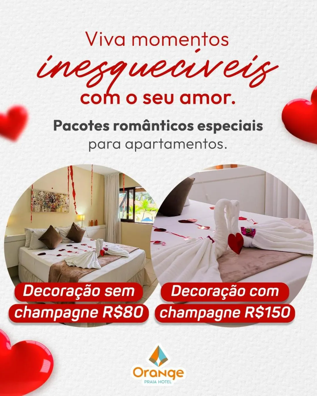 Bed in Orange Praia Hotel