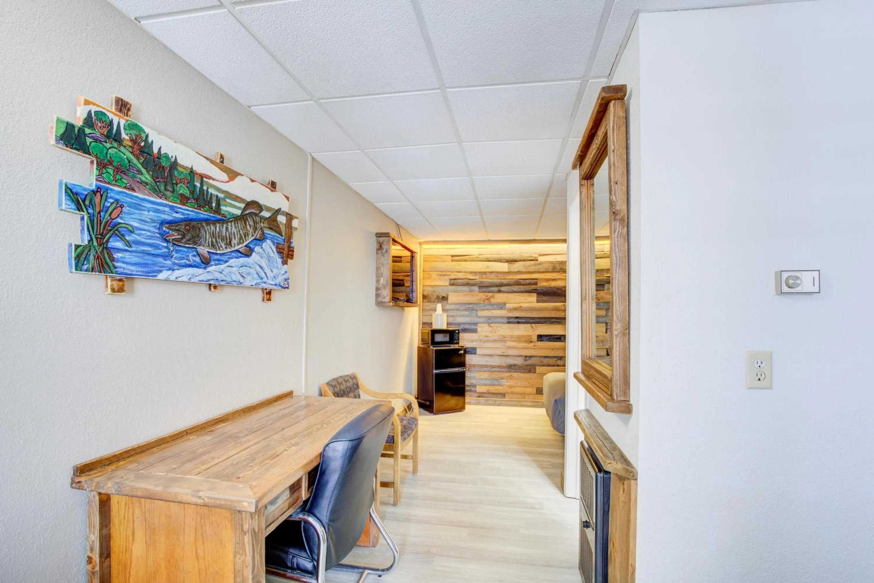 Bedroom in Bel Aire Motel Chamberlain Near Missouri River I 90
