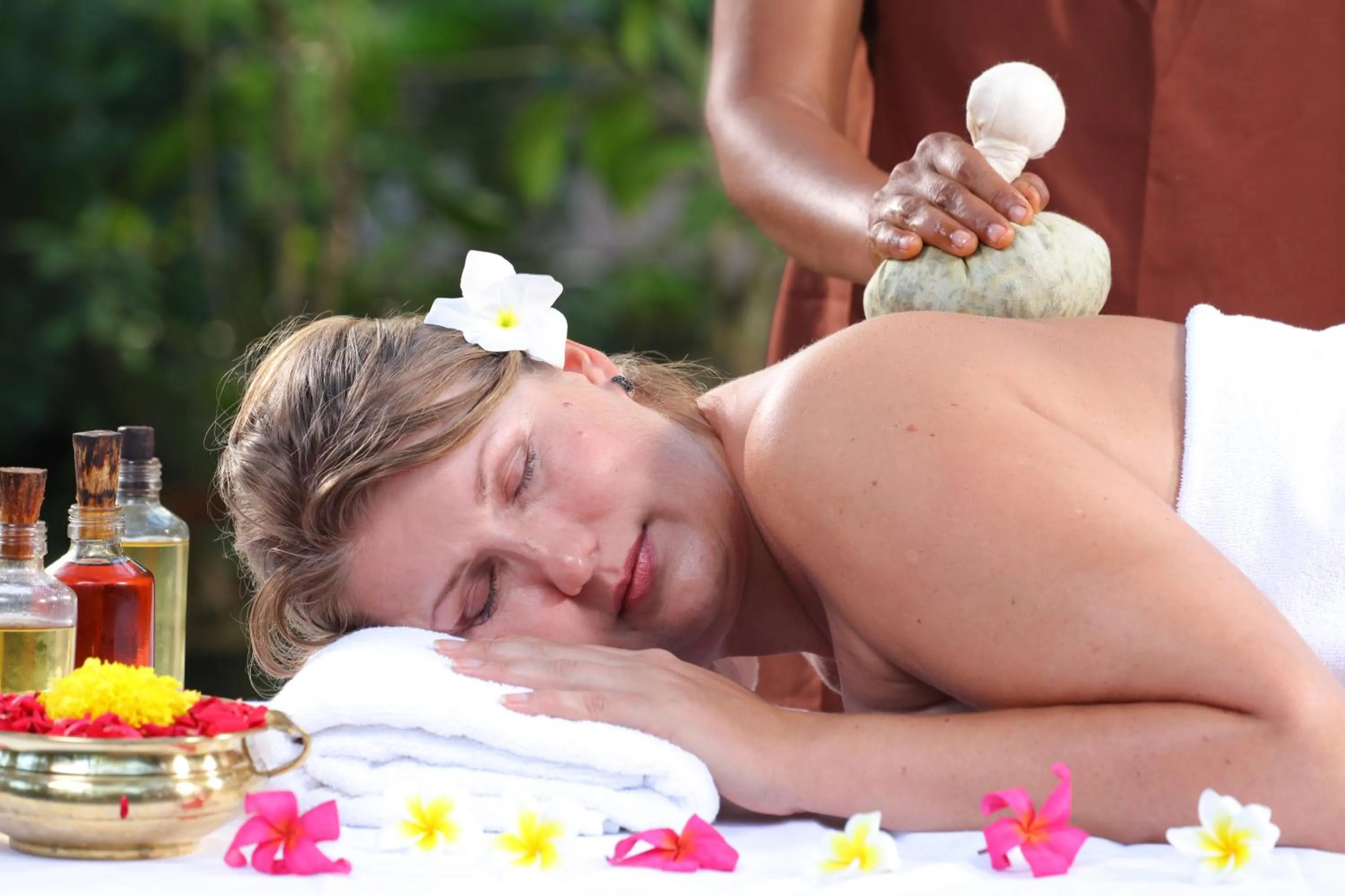 Massage in Somatheeram Ayurveda village
