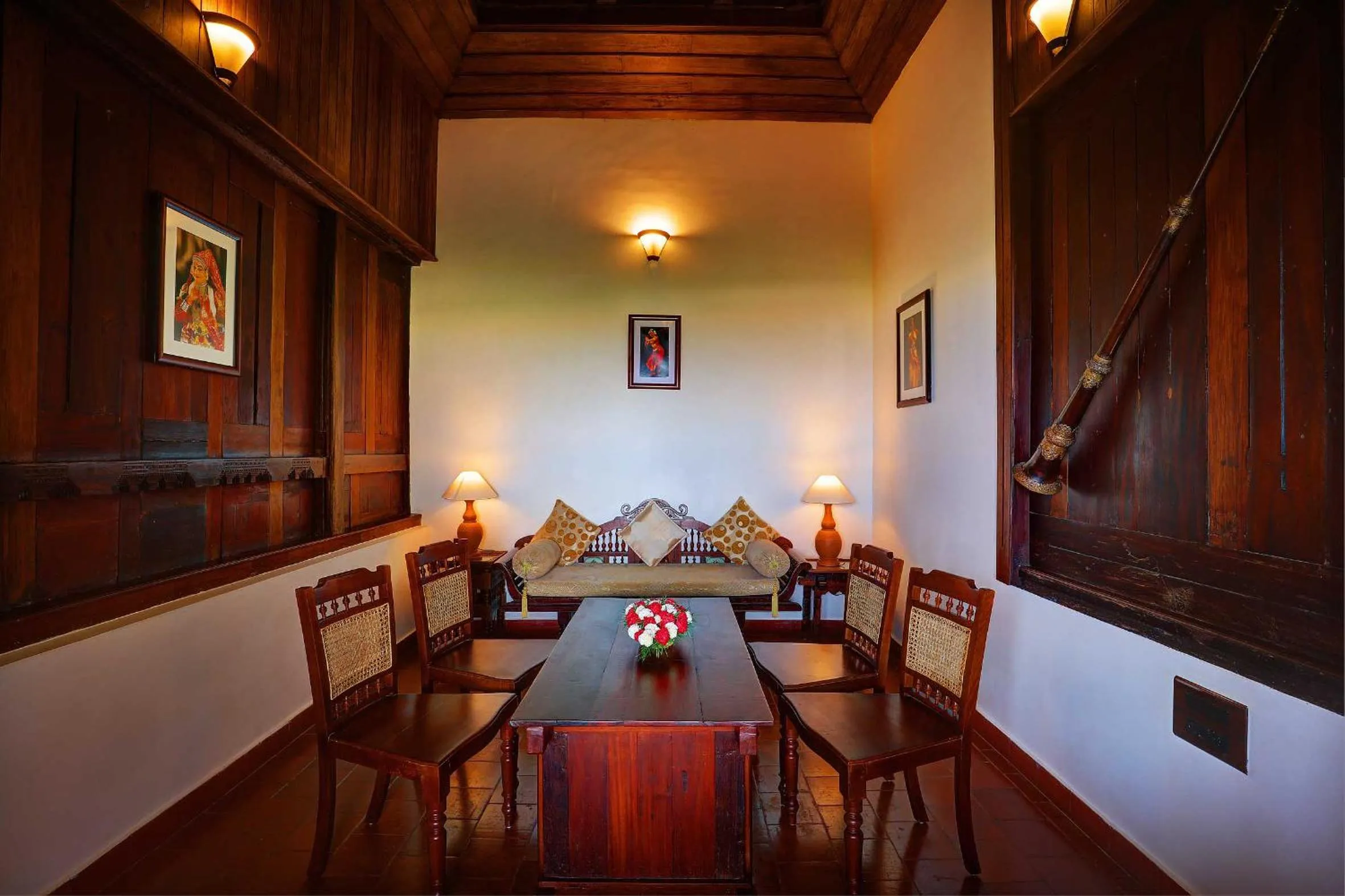 Dining area in Somatheeram Ayurveda village