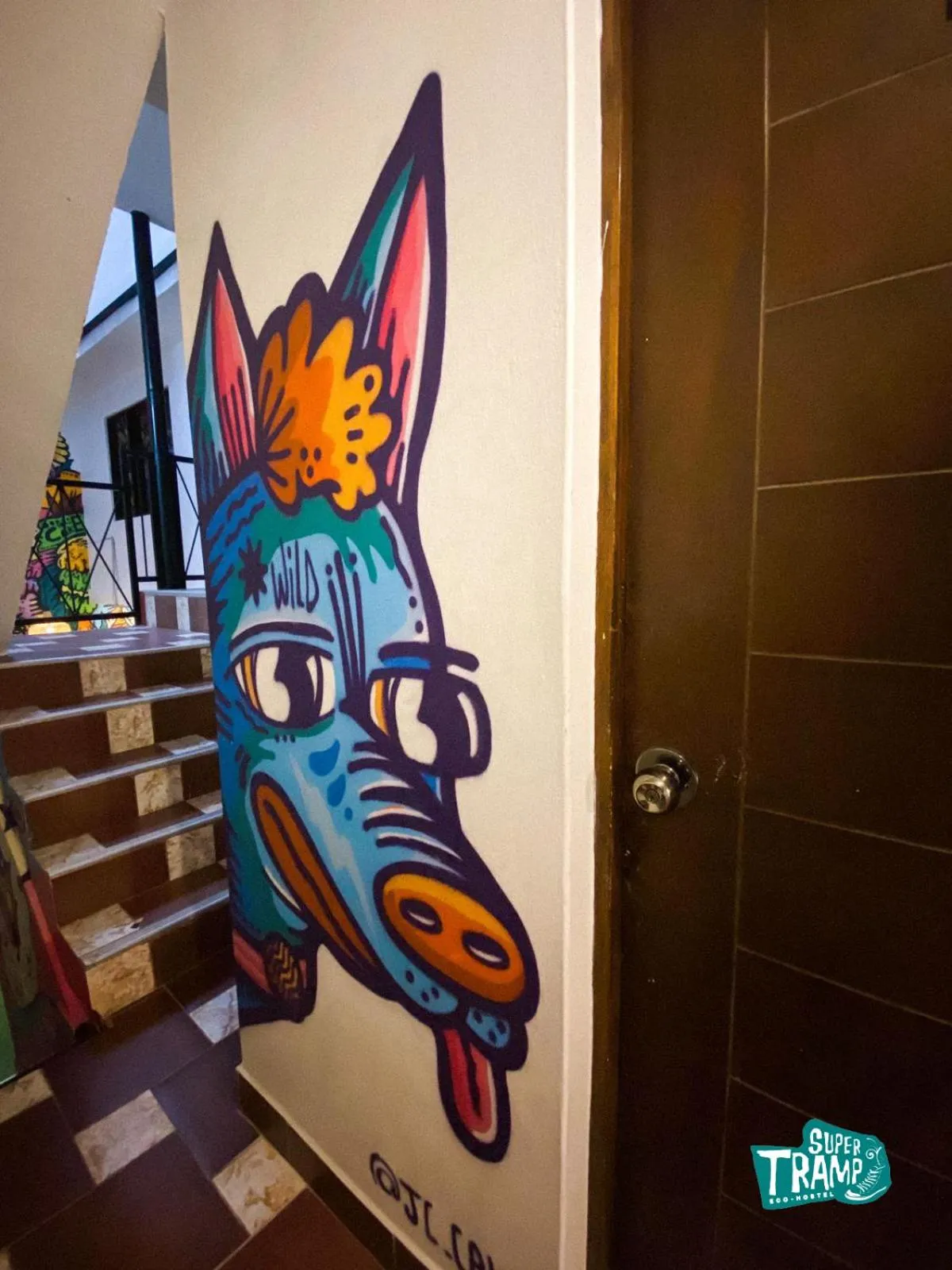 Decorative detail in Supertramp Hostel Machupicchu