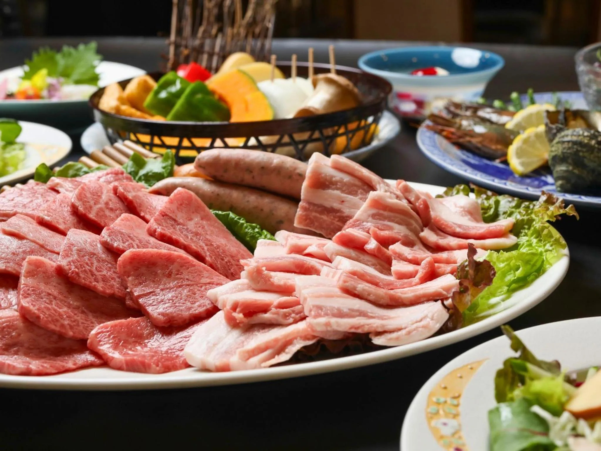 Food close-up in Ikoi no mura Notohanto