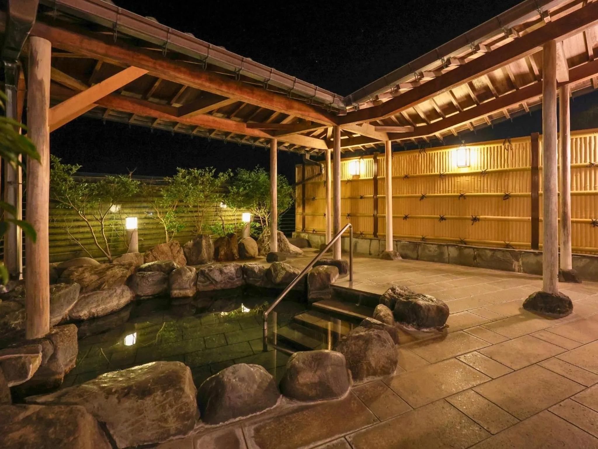 Open Air Bath in Ikoi no mura Notohanto