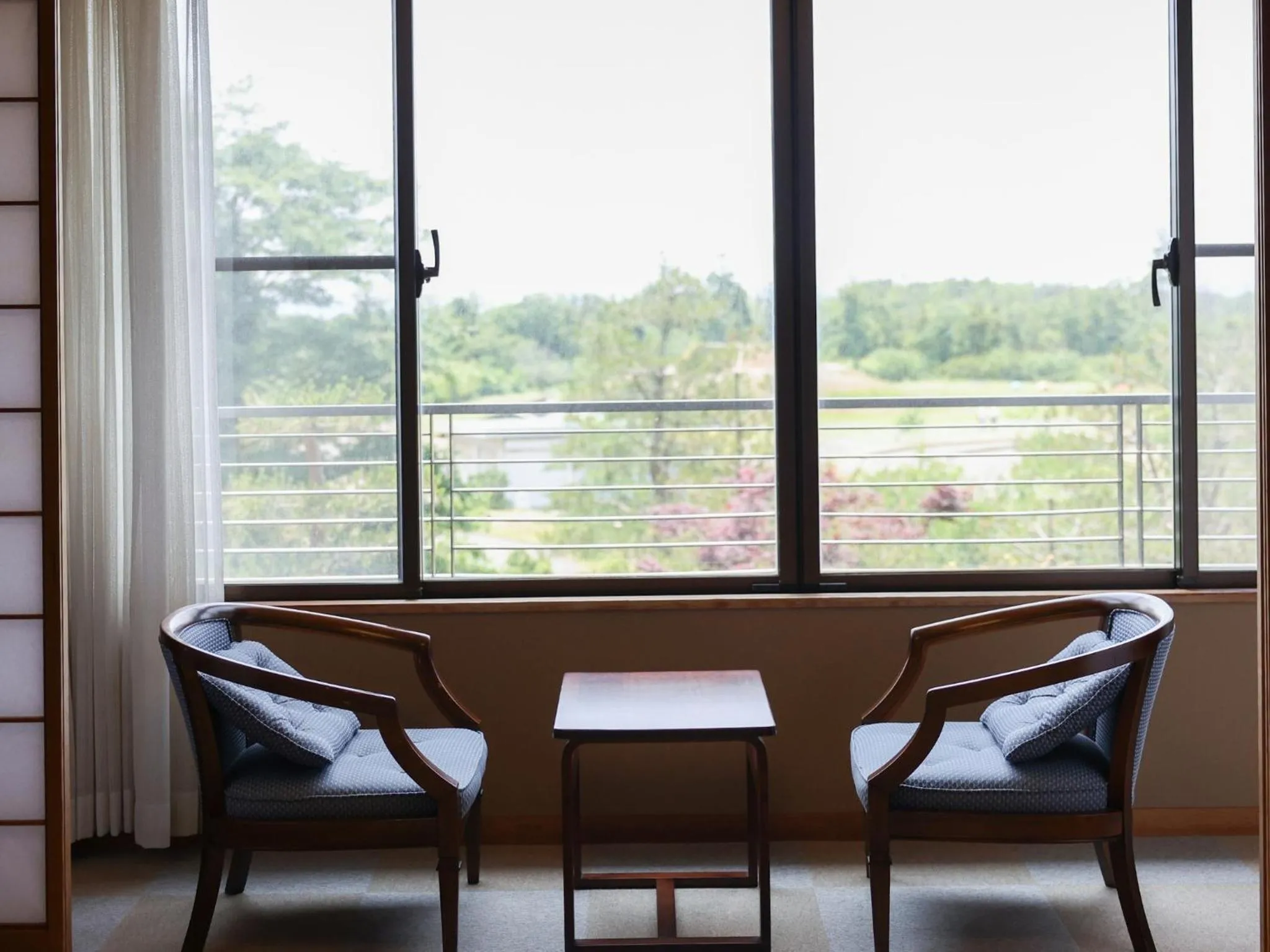 Seating area in Ikoi no mura Notohanto