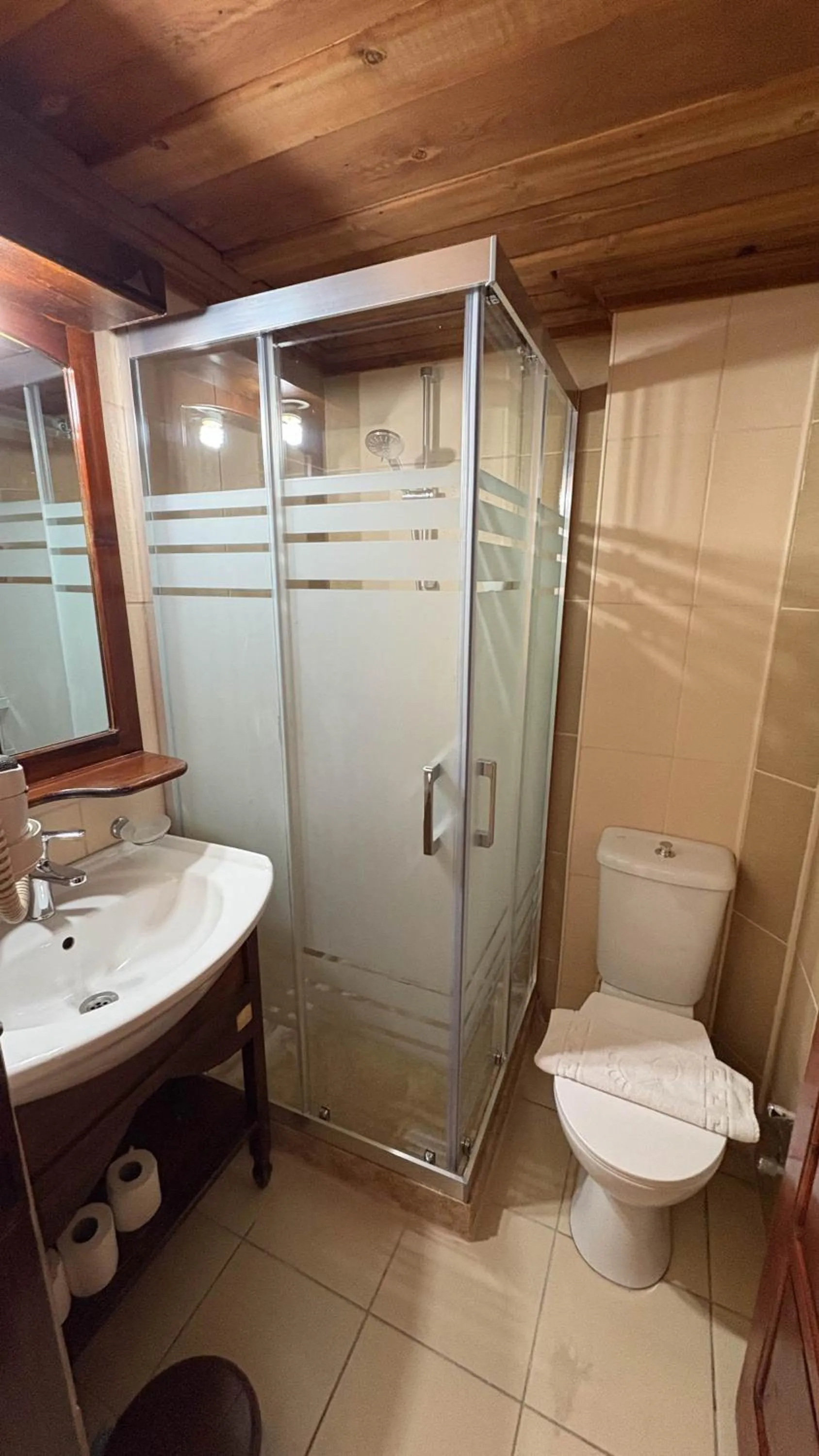 Shower in Akay Hotel