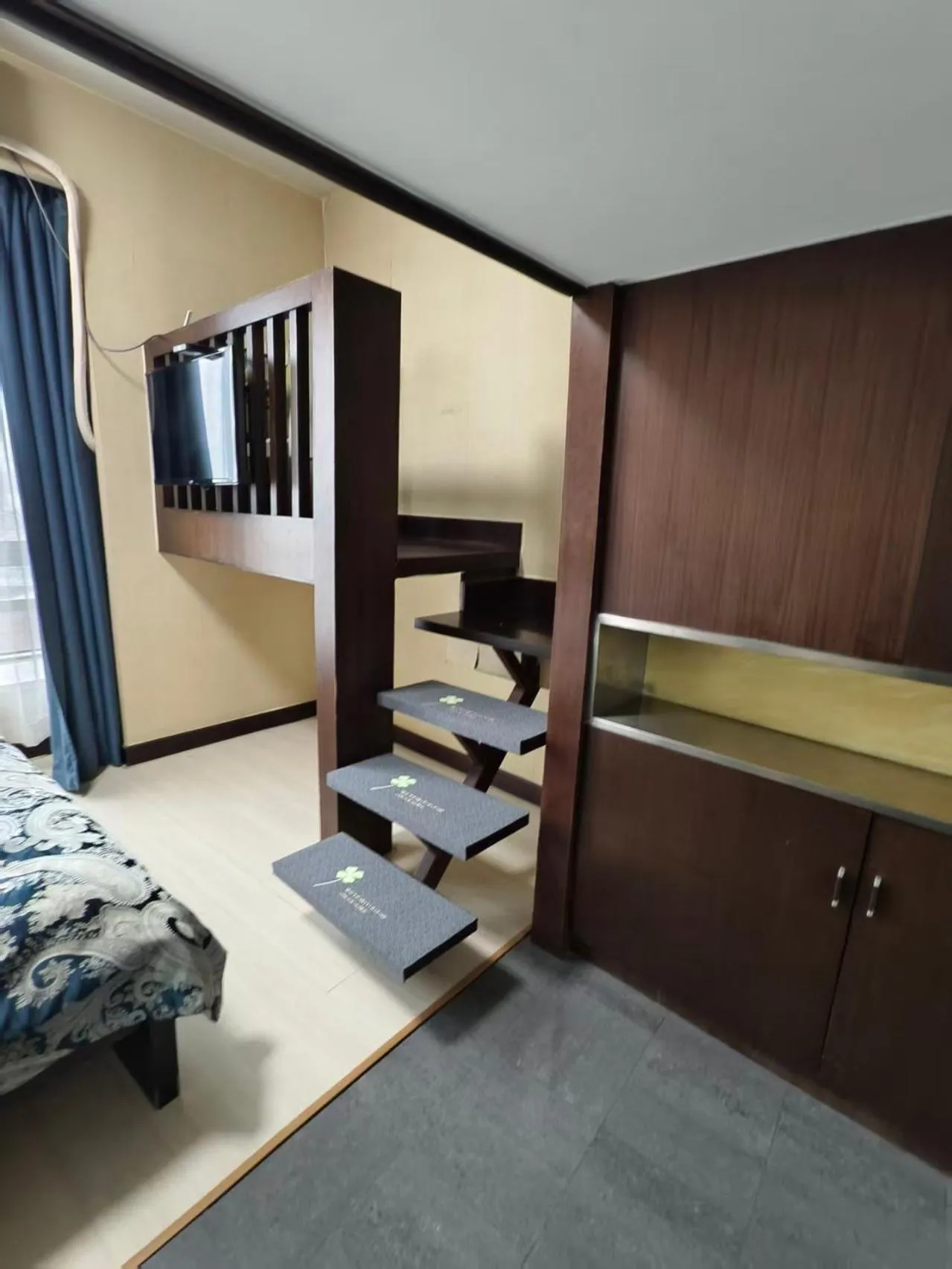 Bedroom, Bed in Xinshikong Apartments- Abest Zhongshan Park No.1