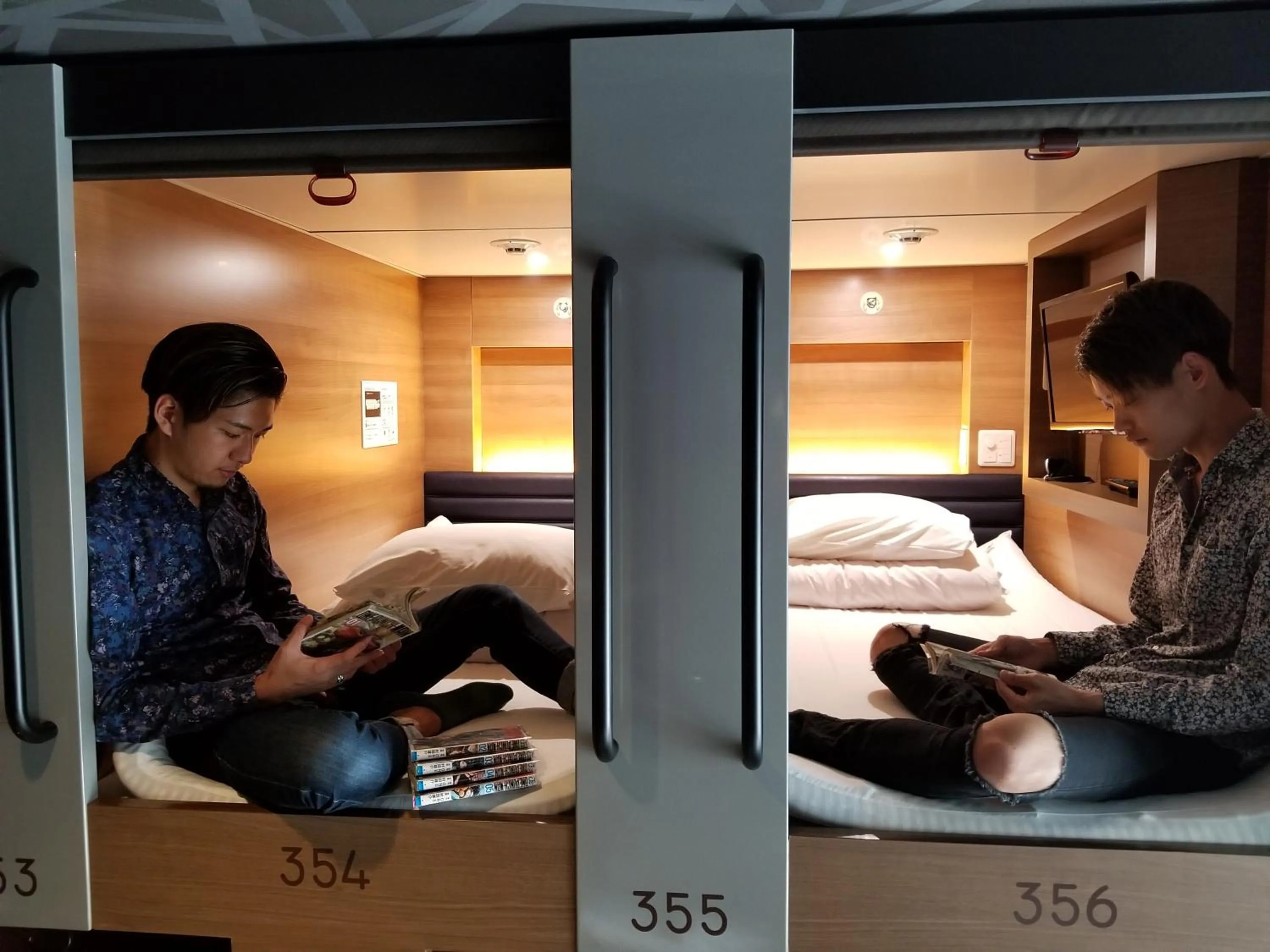 Bed in Y's CABIN&HOTEL Naha Kokusai Street