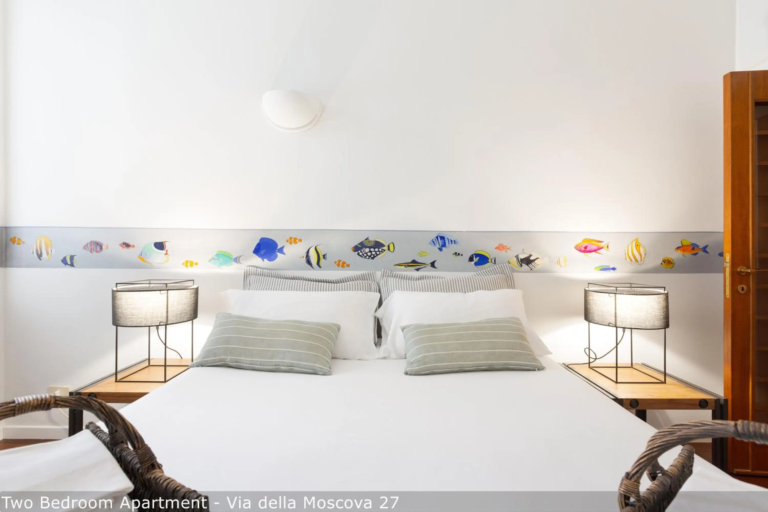 Bed in Brera Apartments in Moscova